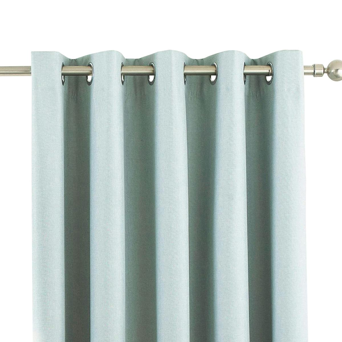 Riva Home Eclipse Blackout Eyelet Curtains - Duck Egg - 90 X 90In (229 X 229Cm) - Duck Egg - 100% Polyester