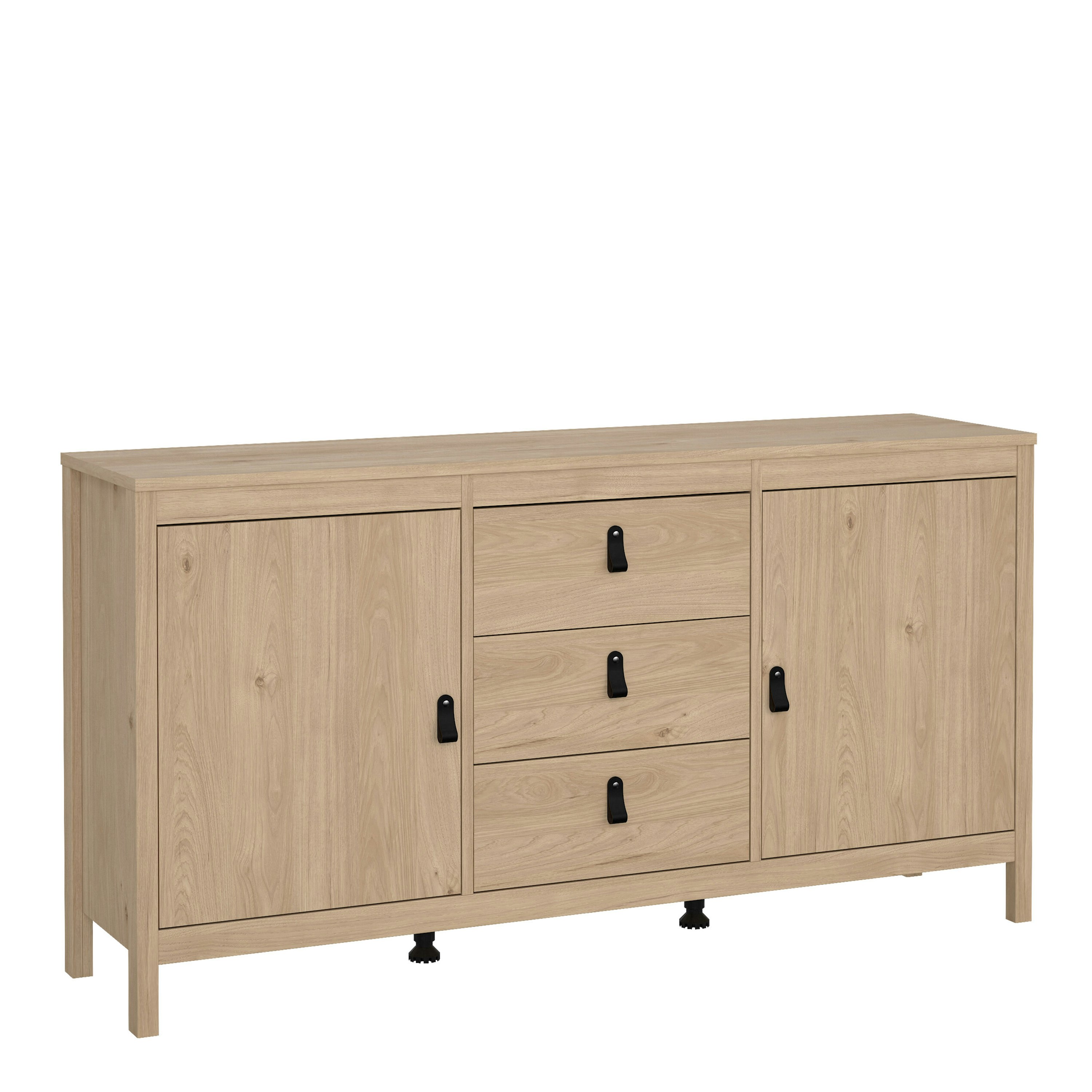 Furniture To Go Barcelona Sideboard 2 Doors + 3 Drawers In Cashmere - Jackson Hickory - Image 2