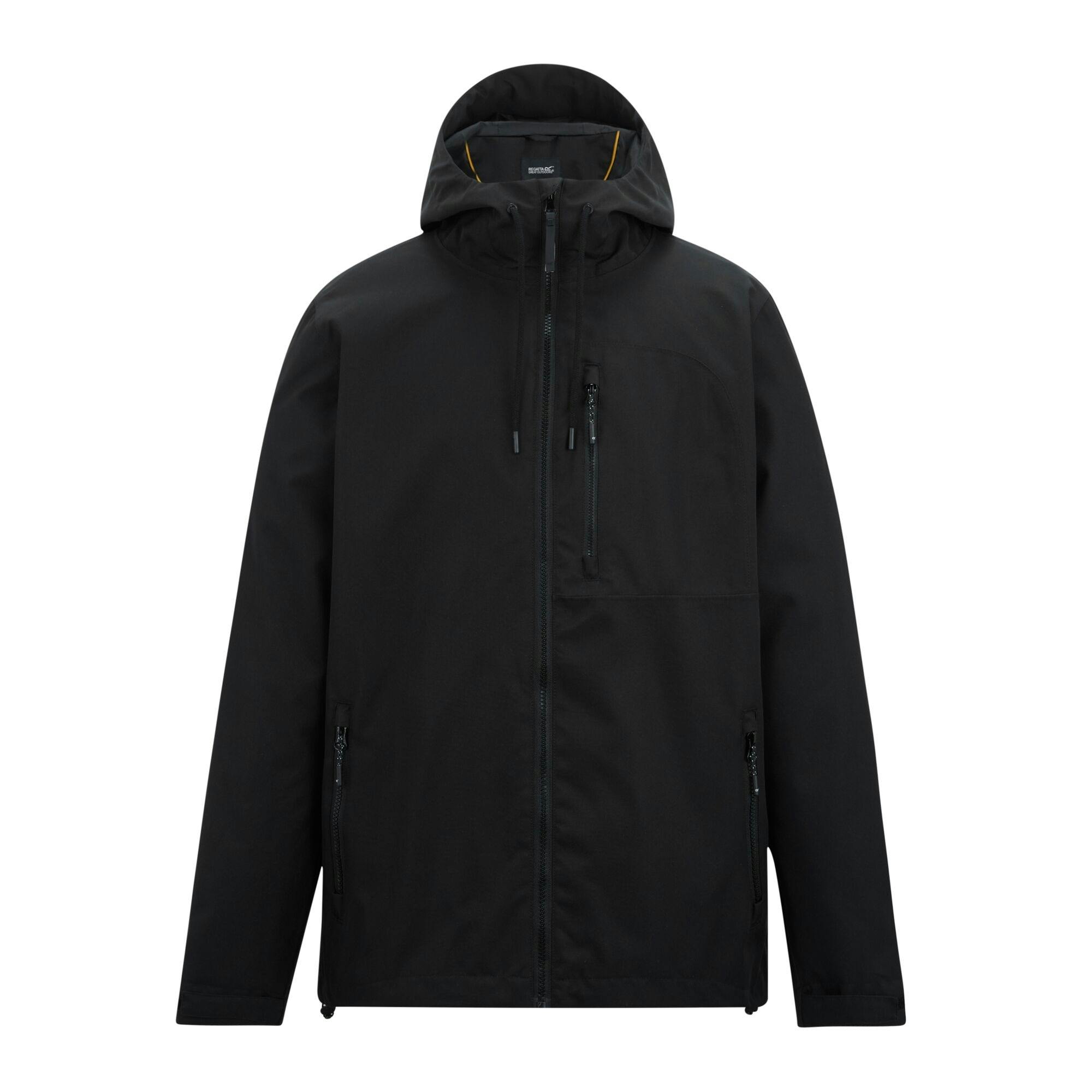 Regatta Men's Black Frankie Waterproof Jacket - L - 100% Recycled Polyester