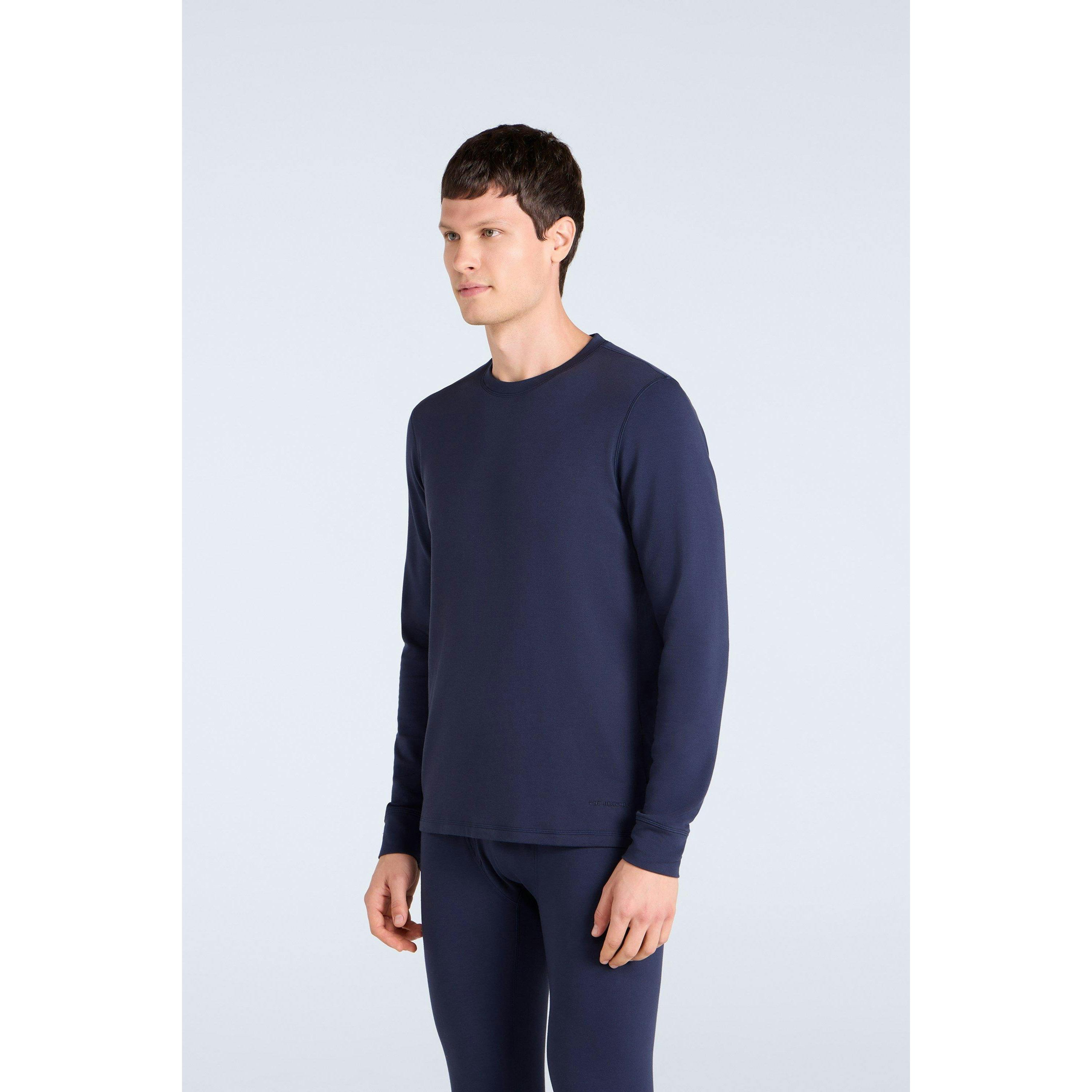 Animal Men's Dark/Blue Blaze Base Layer Top - L - 53% Cotton/42% Acrylic/5% Elastane