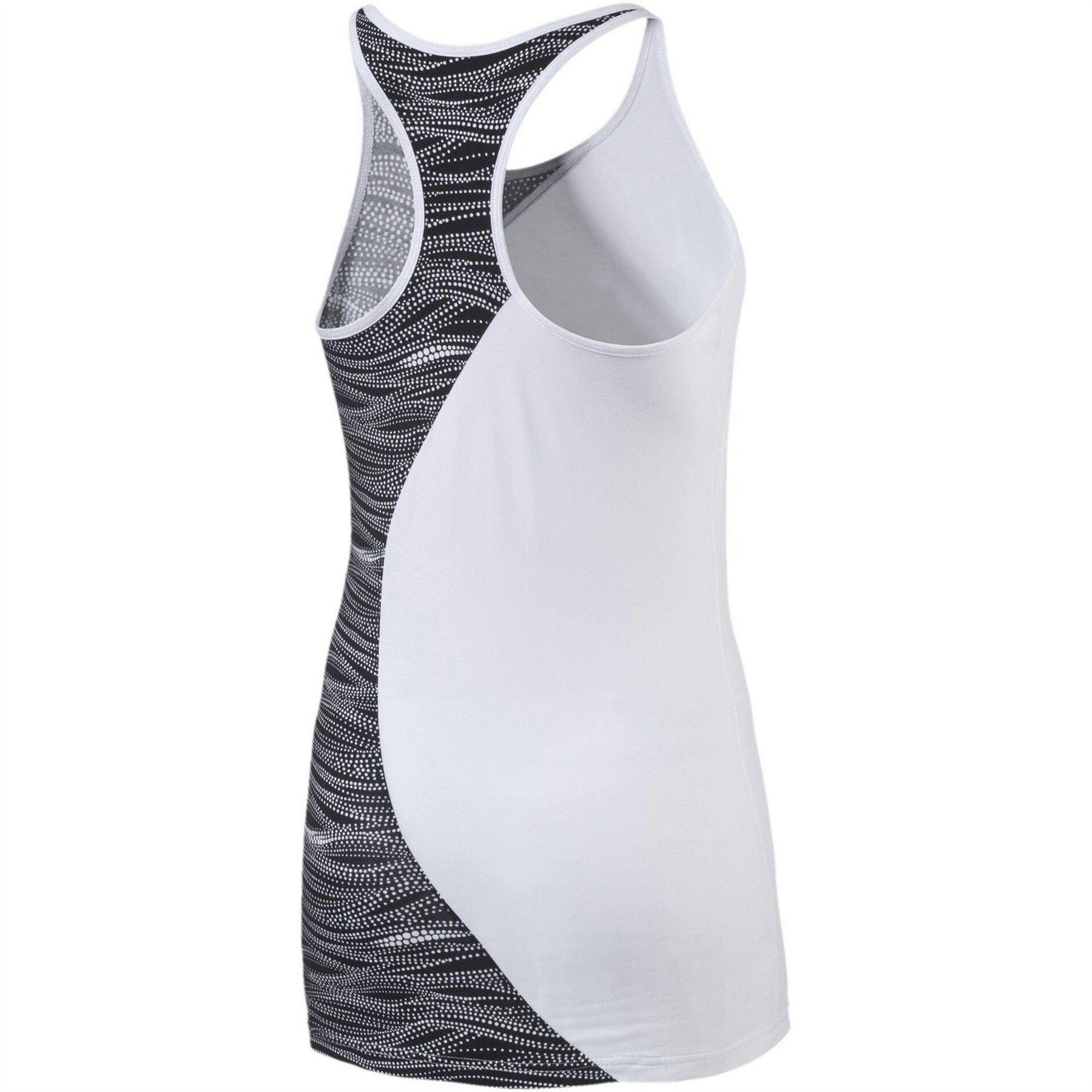 Puma Women's White Shine Vest Top - 10 Uk - 100% Polyester