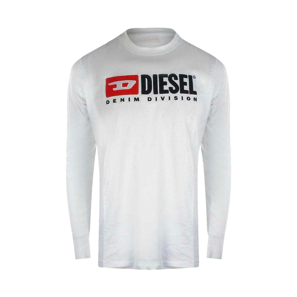 Diesel Men's White Division Cotton T-Shirt - M - 100% Cotton