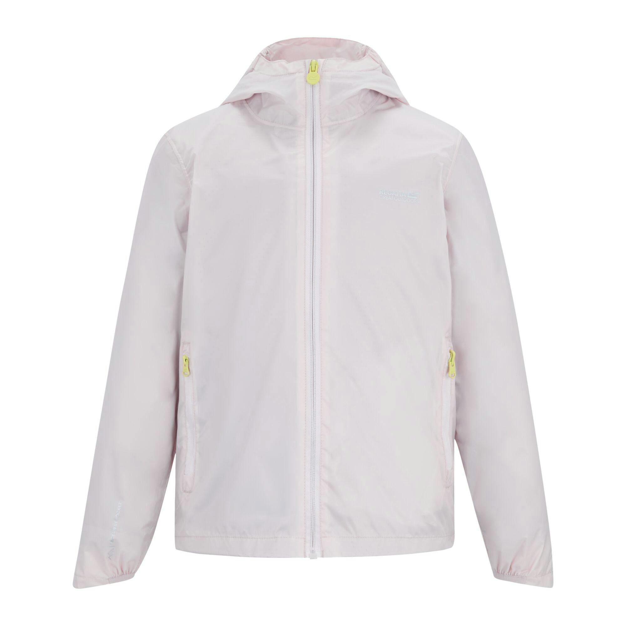 Regatta (11-12 Years, Pink Haze) Childrens/Kids Lever Waterproof Shell Jacket - Image 2