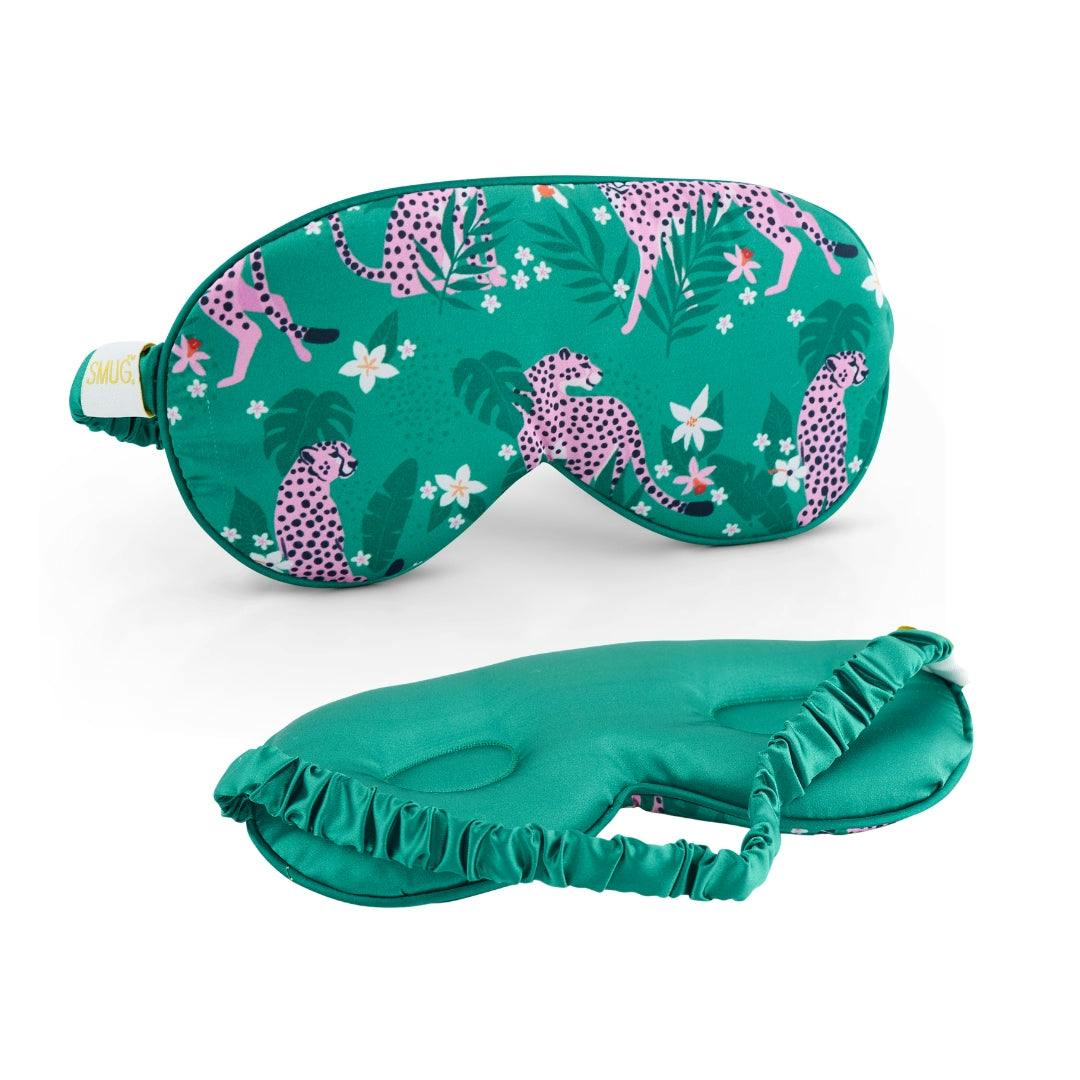 Smug Women's Green Cloud Padded Satin Sleep Mask In - Image 4
