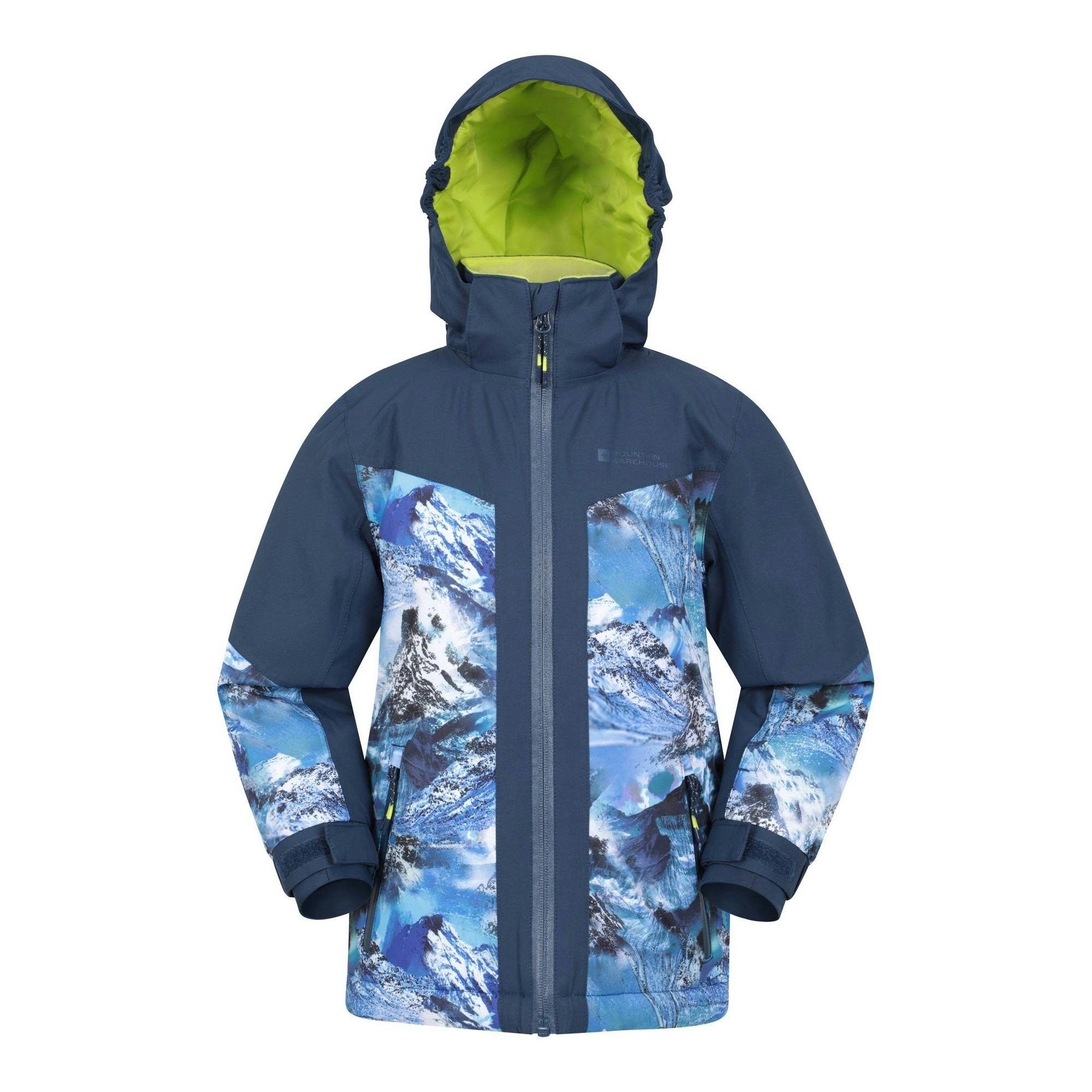 Mountain Warehouse Childrens/Kids Himalayan Abstract Ski Jacket - Navy - 13 Years - Navy - 100% Polyester