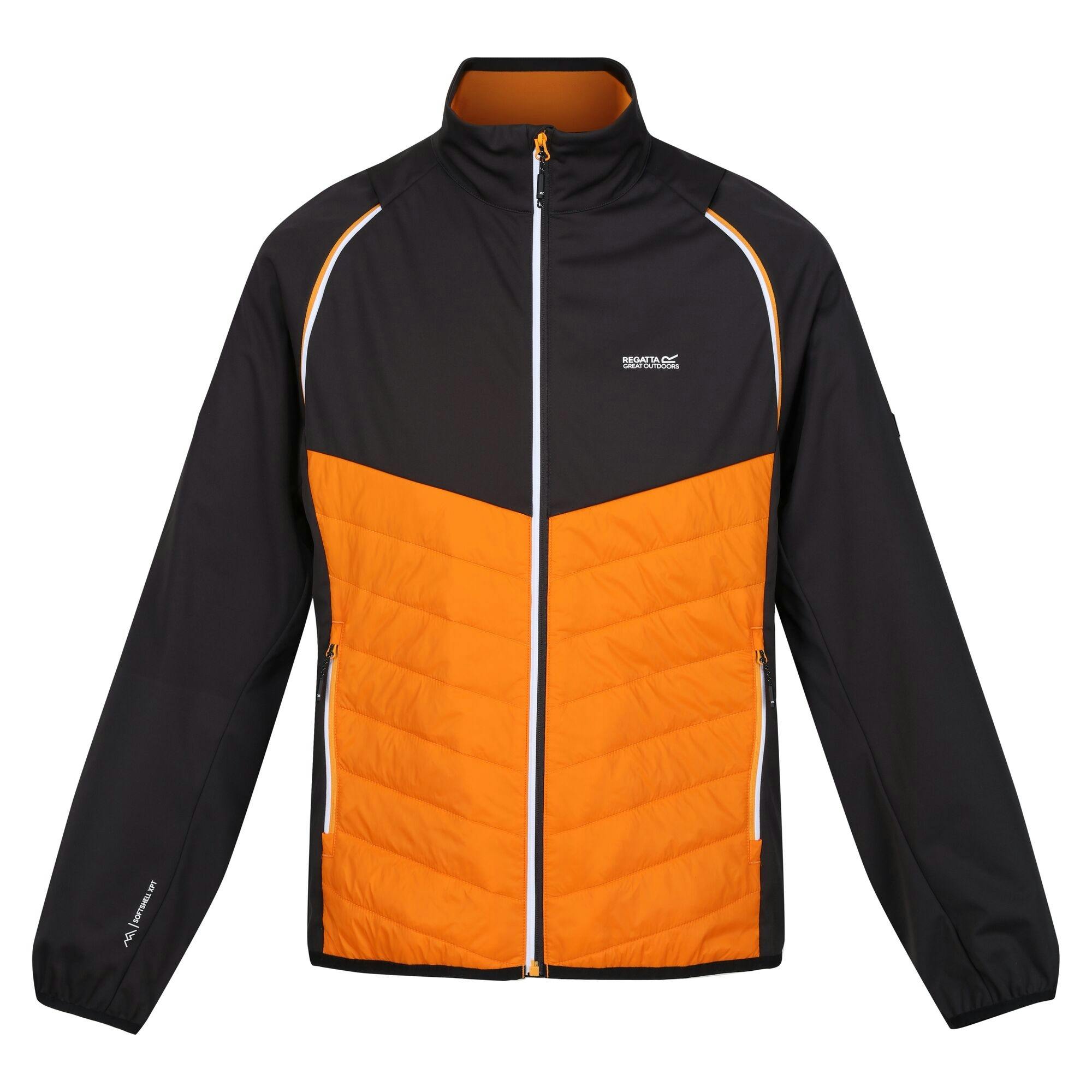 Regatta Men's Orange Steren Hybrid Soft Shell Jacket - Pepper/Ash - Pepper/Ash - Xl - 100% Polyester