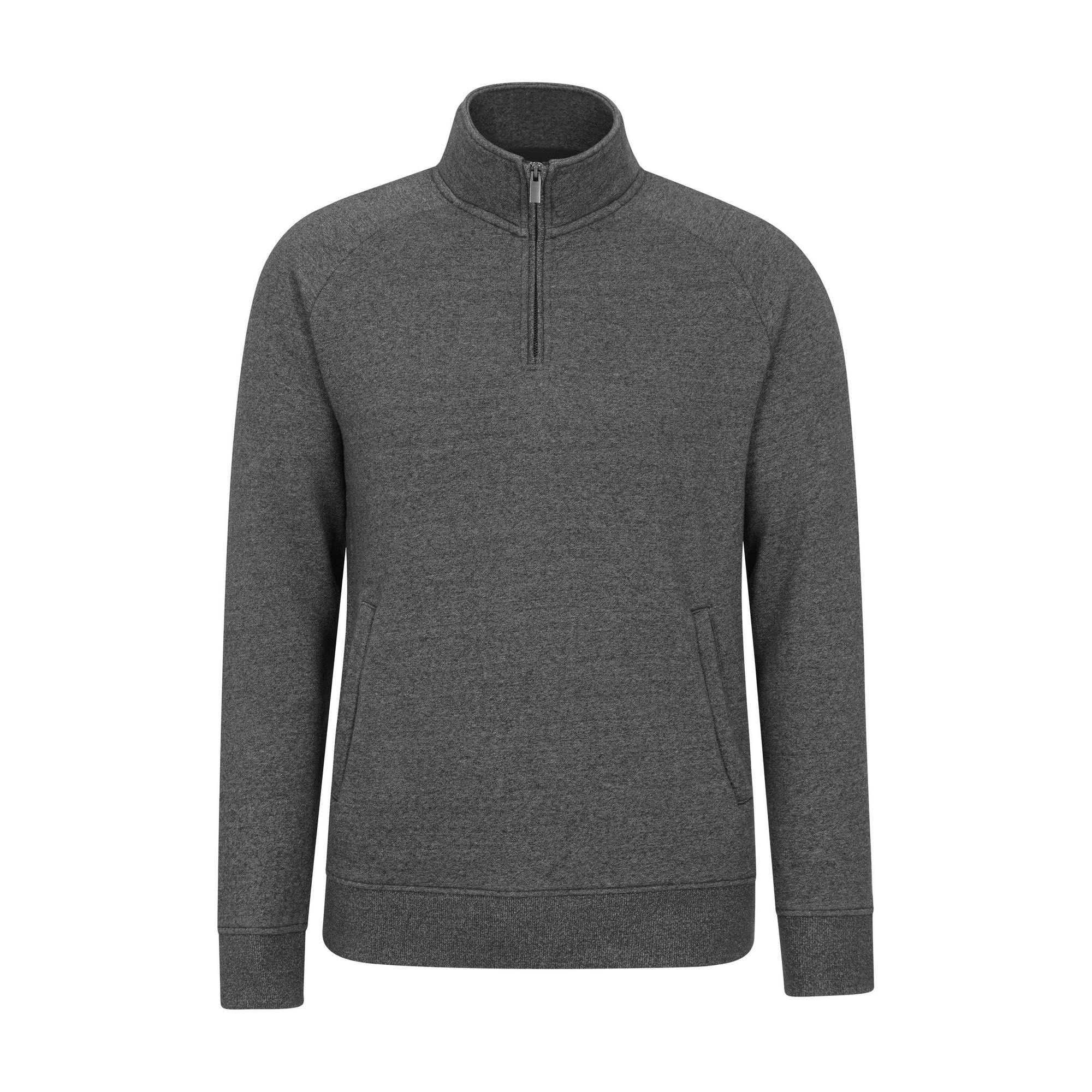 Mountain Warehouse Men's Bamburgh Half Zip Jumper - Charcoal
