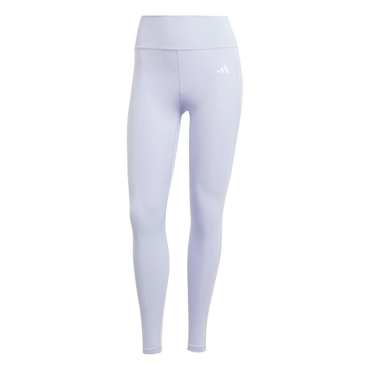 Adidas Women's White / Optime Shaping Leggings - Violet/ - 14 Uk - Violet/ - 85% Recycled Polyester/15% Elastane