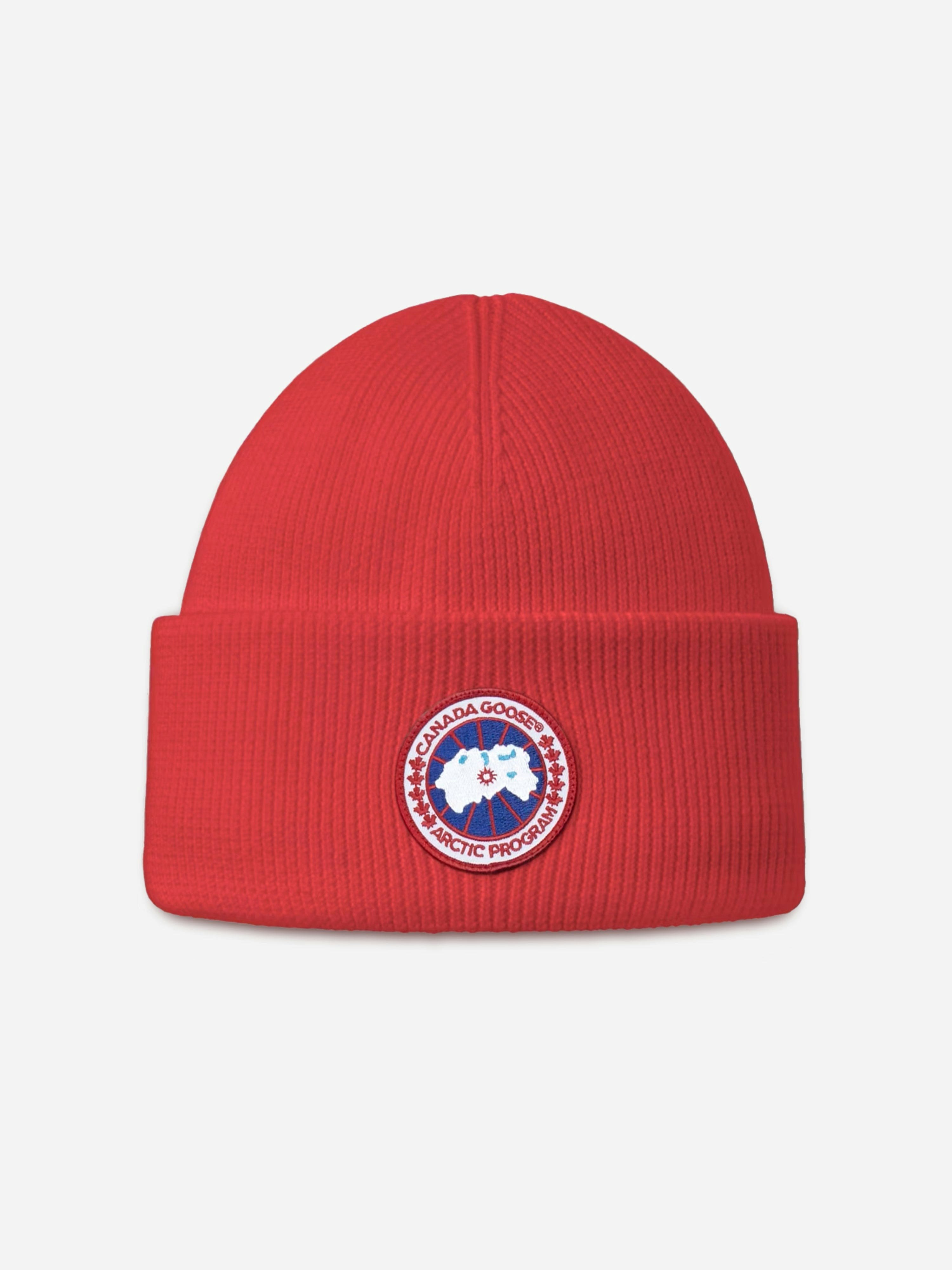 Canada Goose Unisex Kids Red Kids Arctic Toque Beanie Hat In - One Size