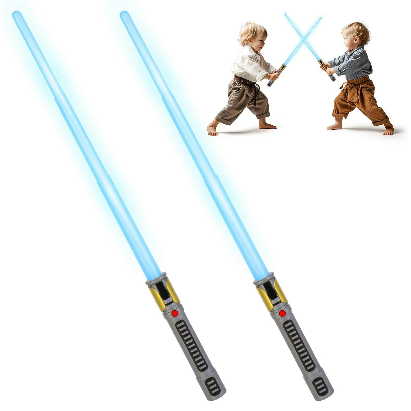 Deao Toys Light 7-Color Rechargeable Saber For Kids – Motion Sensing, Retractable Design, Spin Feature, Dynamic Sound Effects, Quick Flick Action