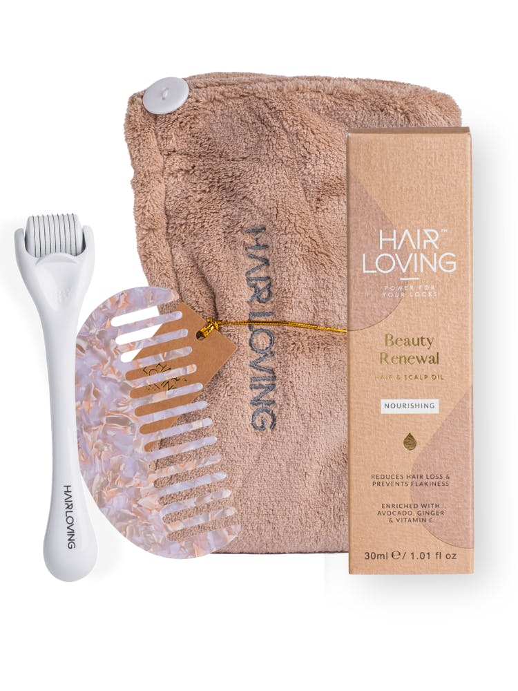 Hair Loving Deluxe Hair Care Pamper Box – Deep Nourishment & Shine Hair Kit For Dry, Damaged, Or Thinning Hair