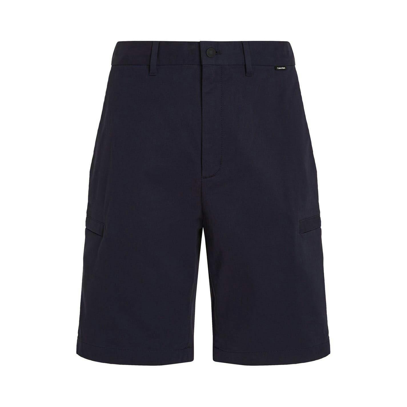 Calvin Klein Men's Cargo Shorts - Night Sky - S R - Night Sky - 100% Mixed