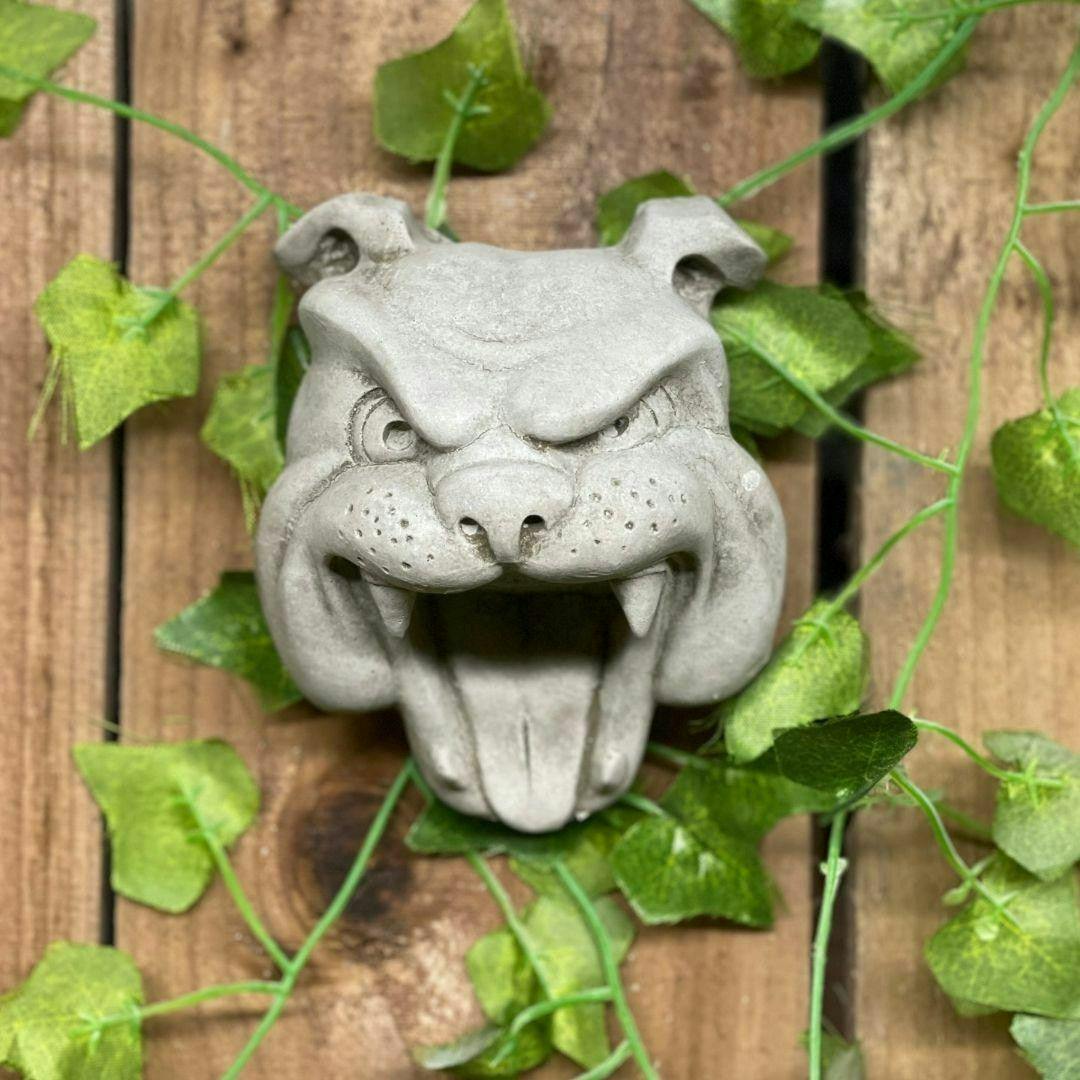 Osn Bulldog Head Stone Wall Plaque