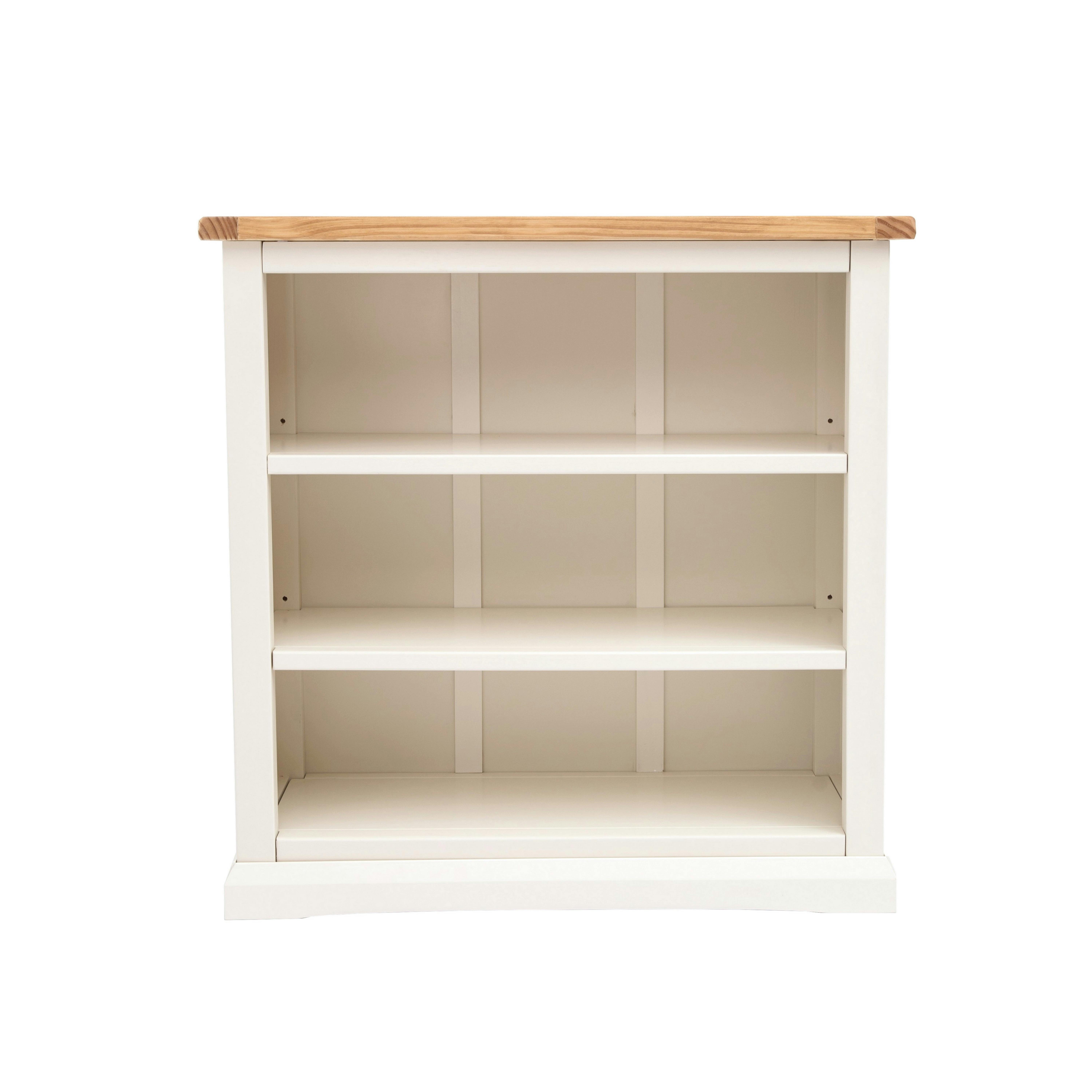 Rackhams White Bookcase With Plinth 90X90x30cm - Off
