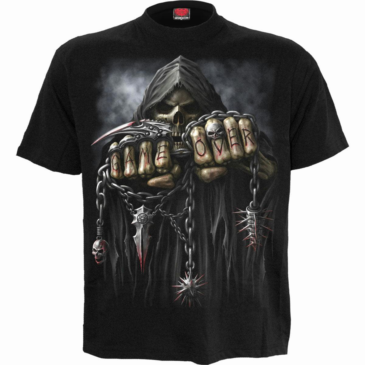 Spiral Direct Black Game Over - Kids T-Shirt - Xl - Digital