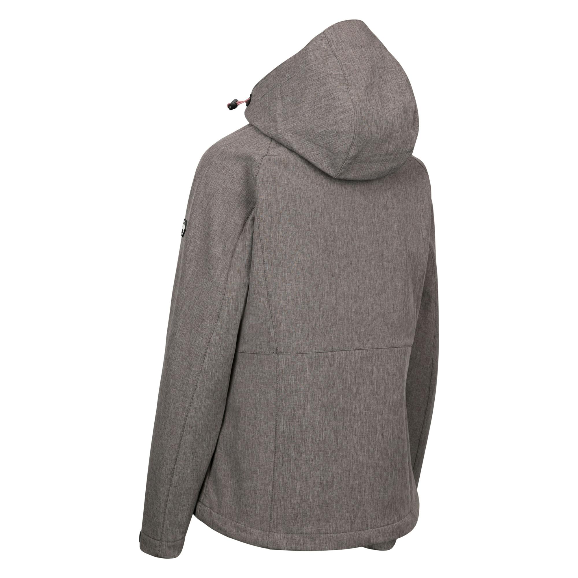 Trespass Women's Grey Fryatt Soft Shell Jacket - Marl - S - Marl - 88% Polyester/12% Elastane