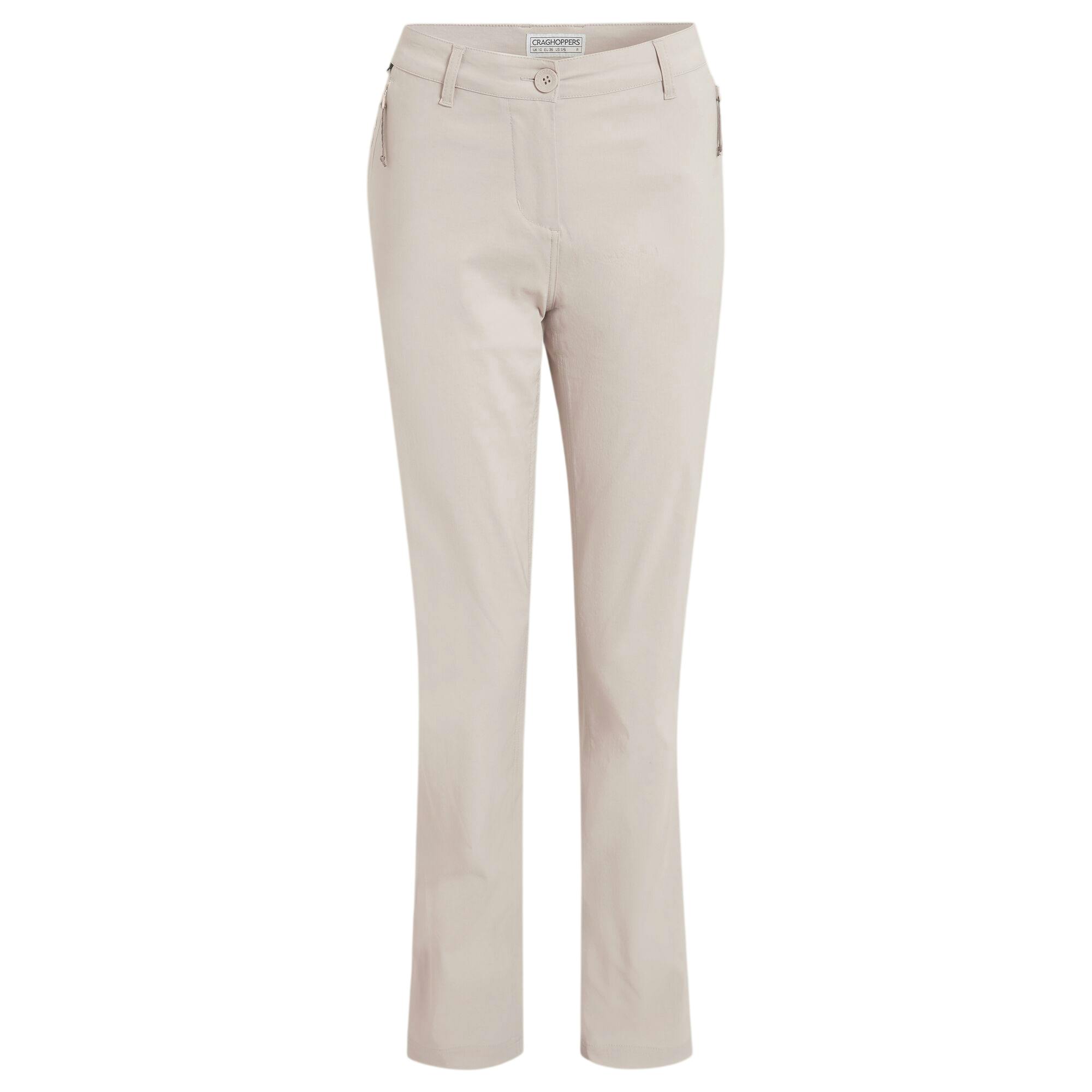 Craghoppers Women's Kiwi Pro Iii Trousers - Oyster - 24 Uk S - Oyster - 96% Recycled Nylon Polyamide/4% Elastane