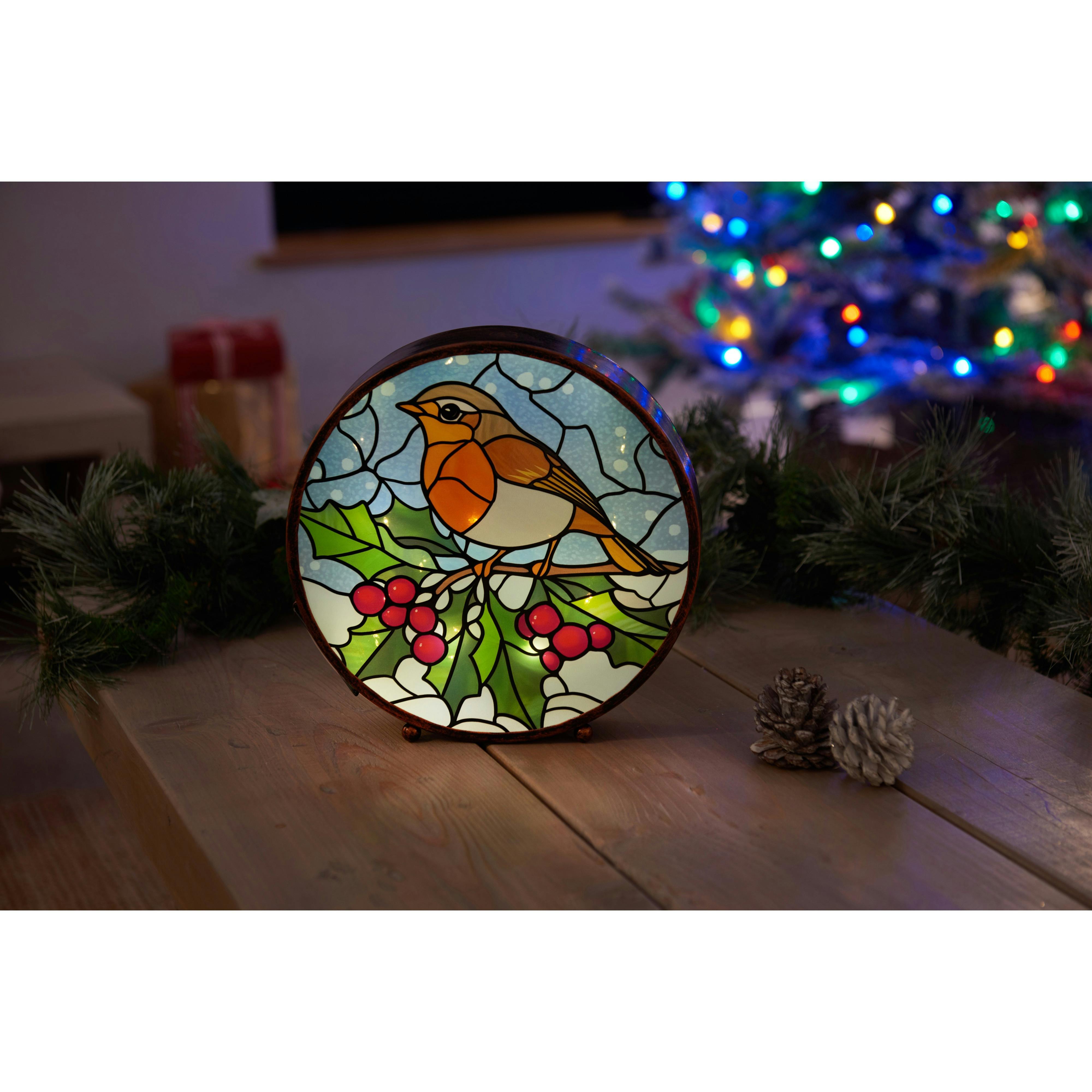 Scotts Of Stow Panelart Festive Robin