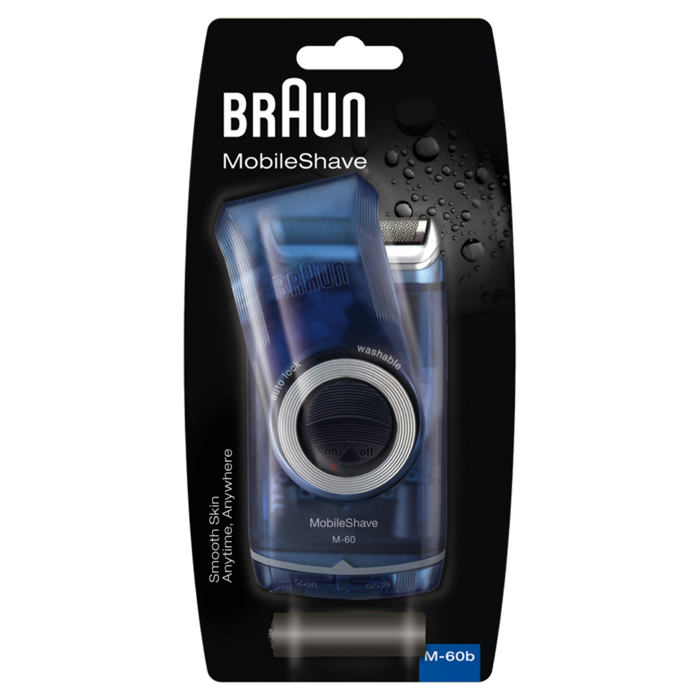 Braun Pocketgo M60b Mobileshave Portable Shaver