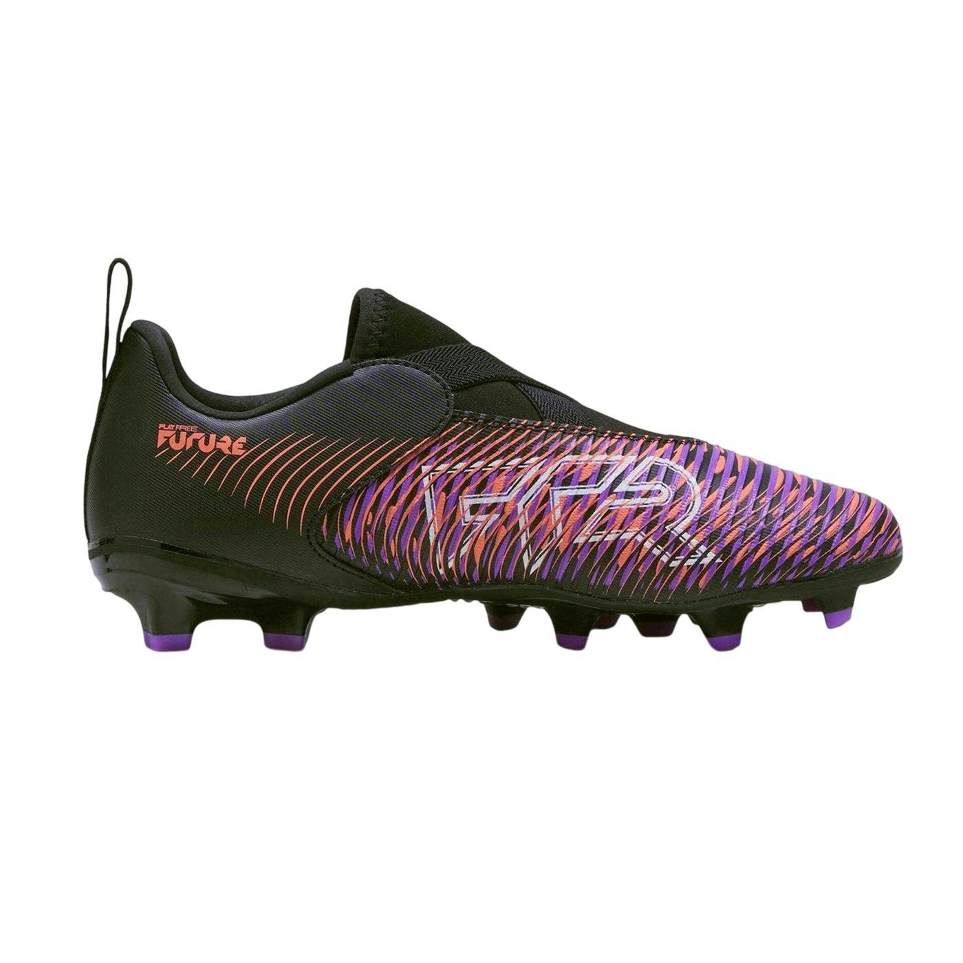 Puma Black/Purple Kids Future Match Firm Ground Football Boots - 10 Uk Child - 100% Mixed
