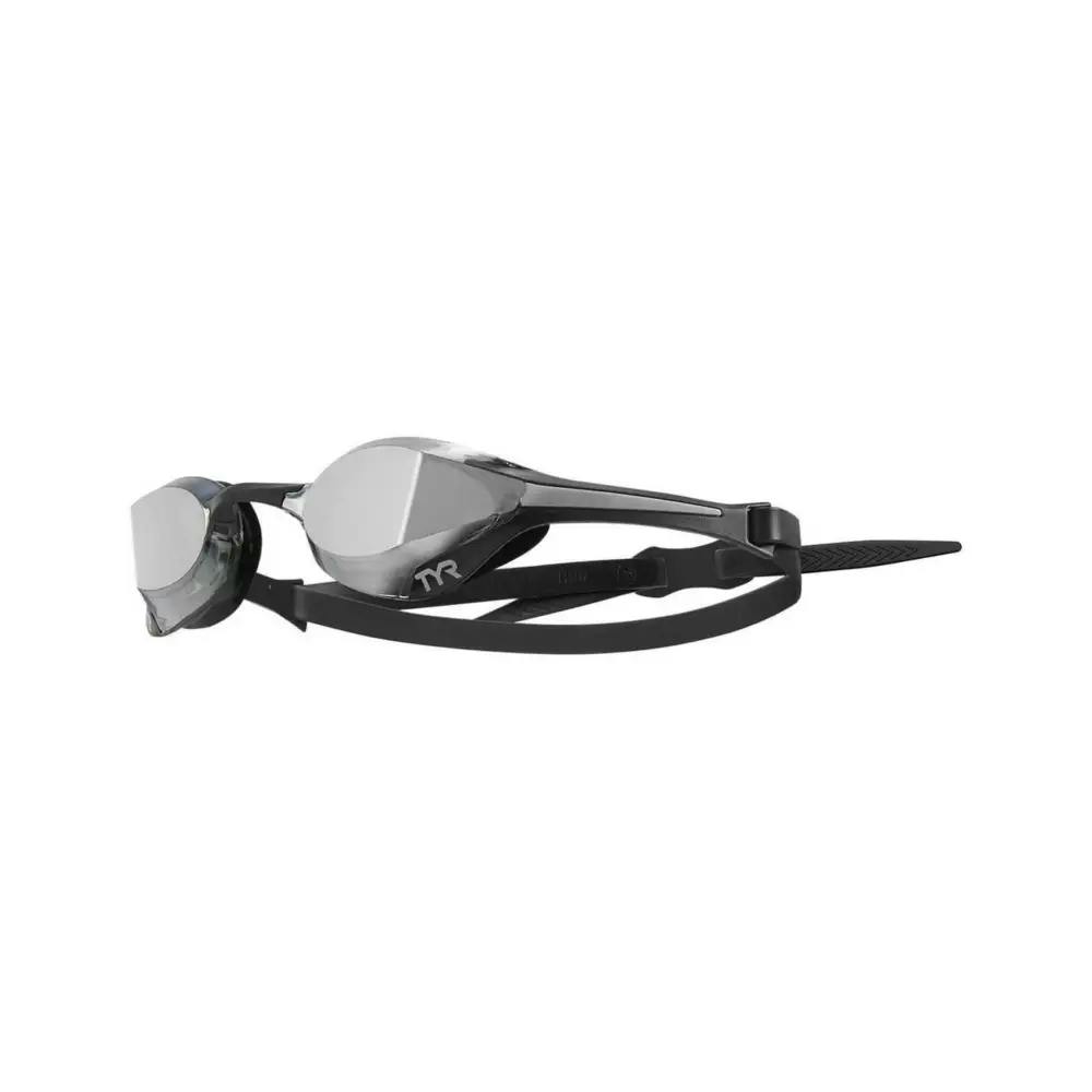 Tyr Silver/Black Tracer X Rzr Mirror Swimming Goggles - /Smoke