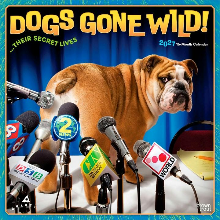 Avanti Dogs Gone Wild Official 2027 12 X 24 Inch (Hanging) Monthly Square Wall Calendar Plastic-Free - Image 7