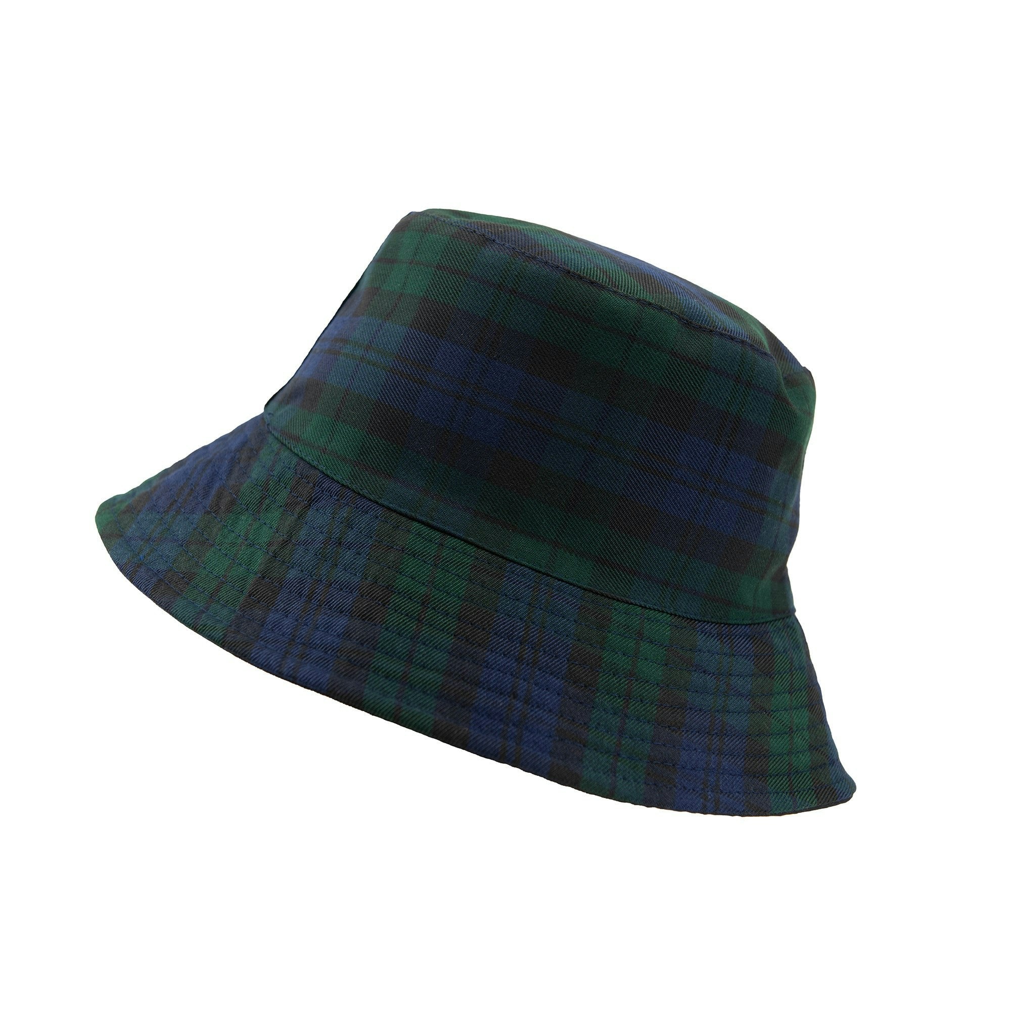 Heritage Traditions Black Reversible Tartan Bucket Hat - Watch