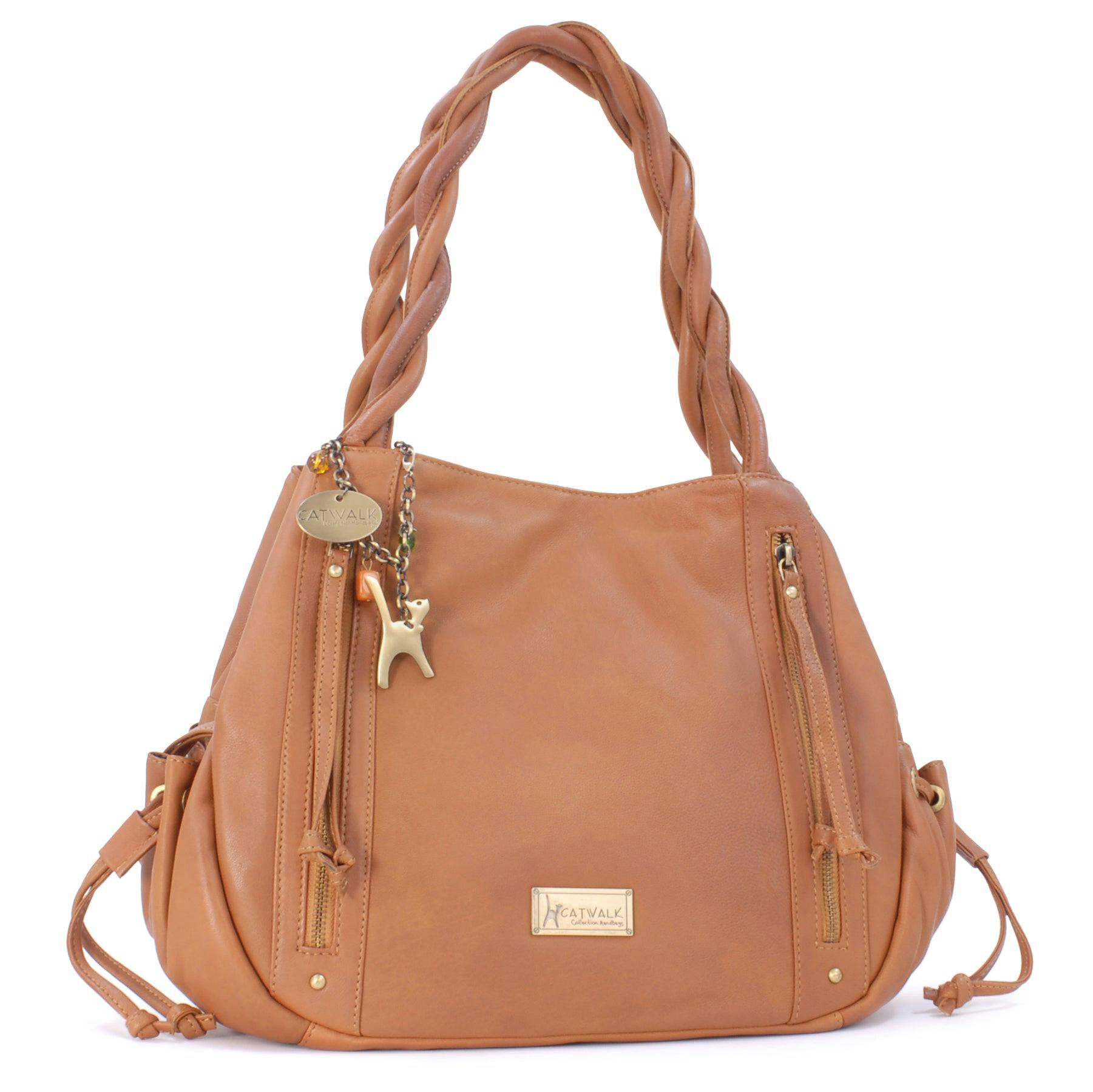 Catwalk Collection Handbags Caz - Tote Bag - Tan