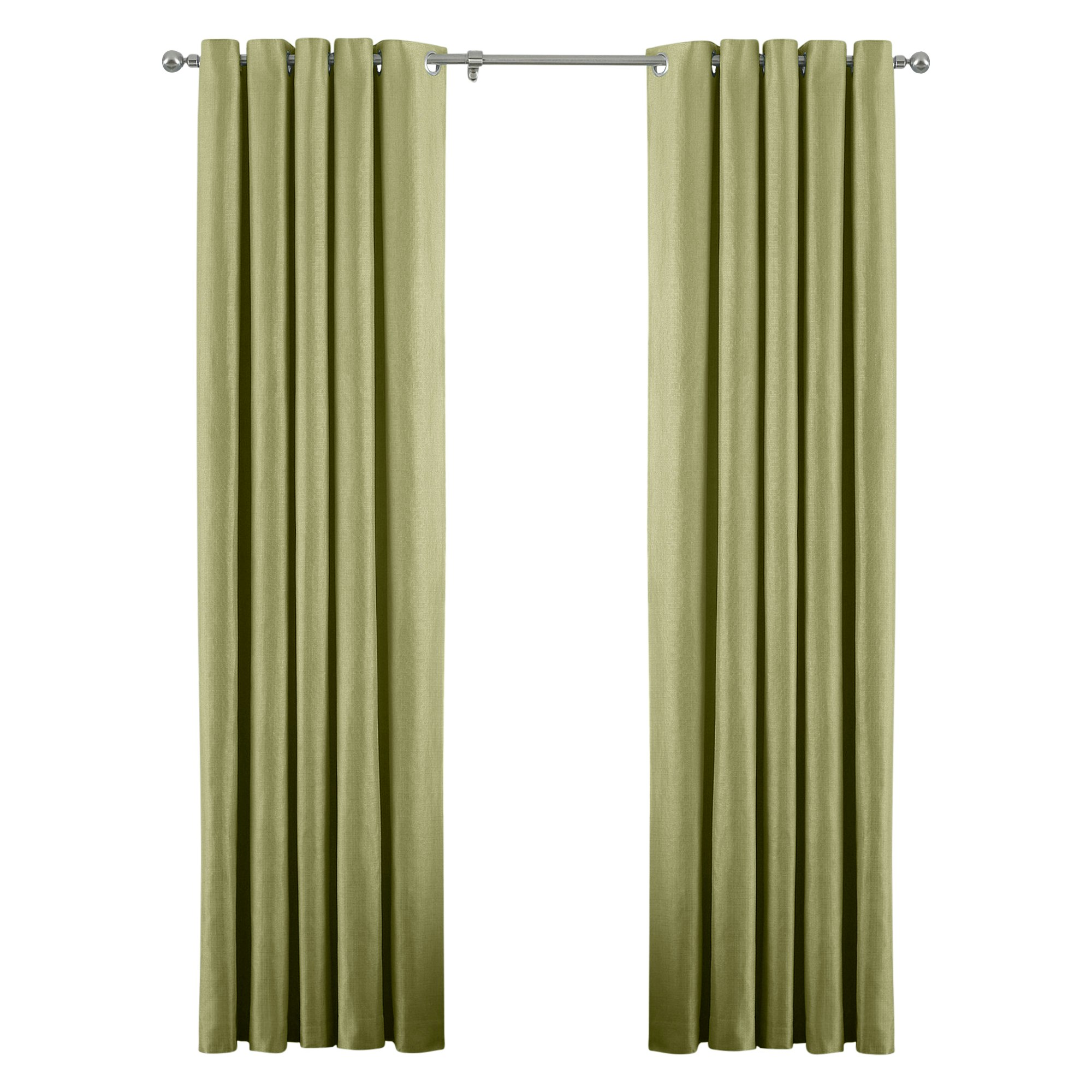 Riva Home Green Atlantic Eyelet Ringtop Curtains - 229 X 183Cm