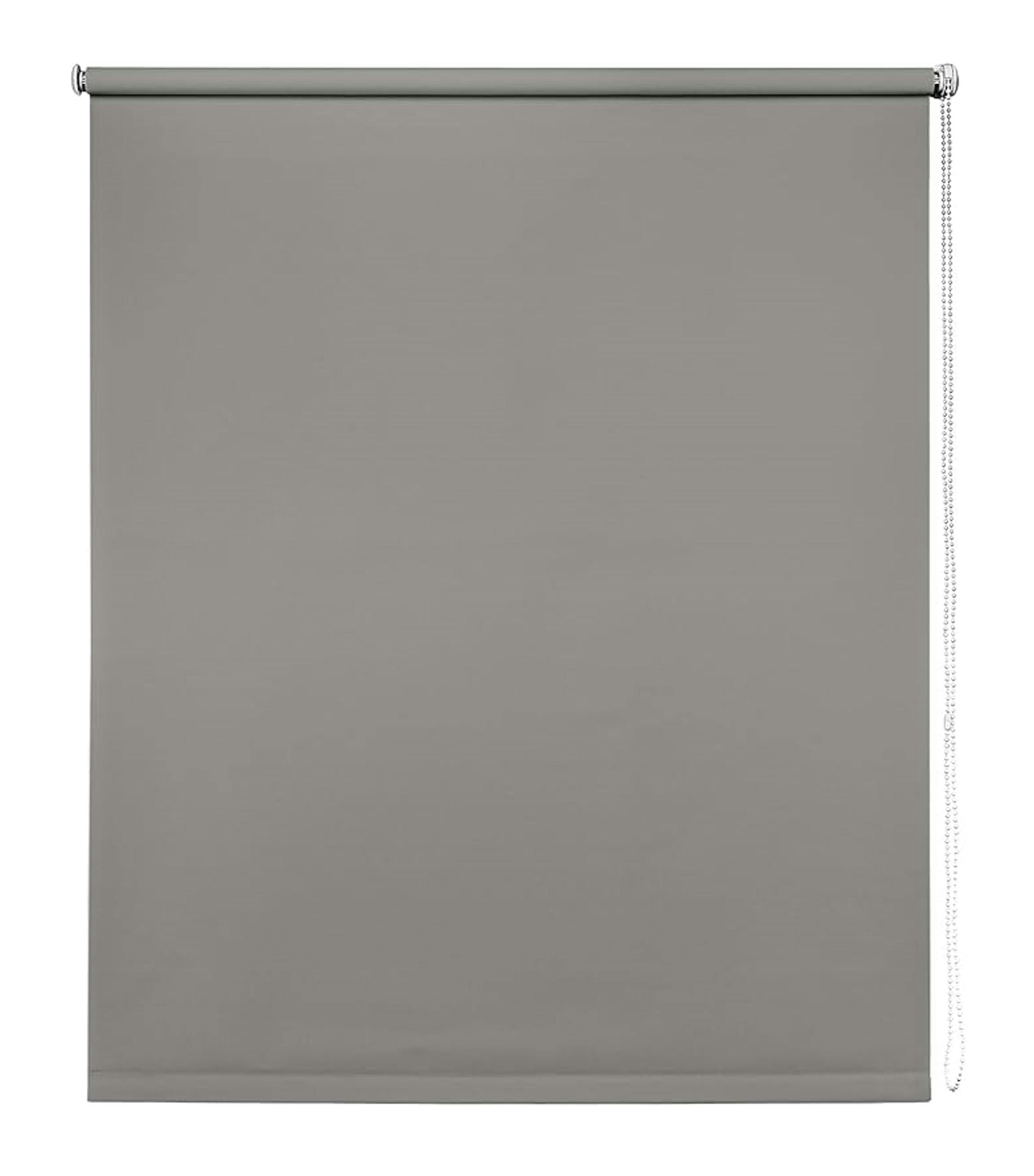 Rackhams Light/Grey Trimmable Thermal Blackout Roller Blinds - 80Cm