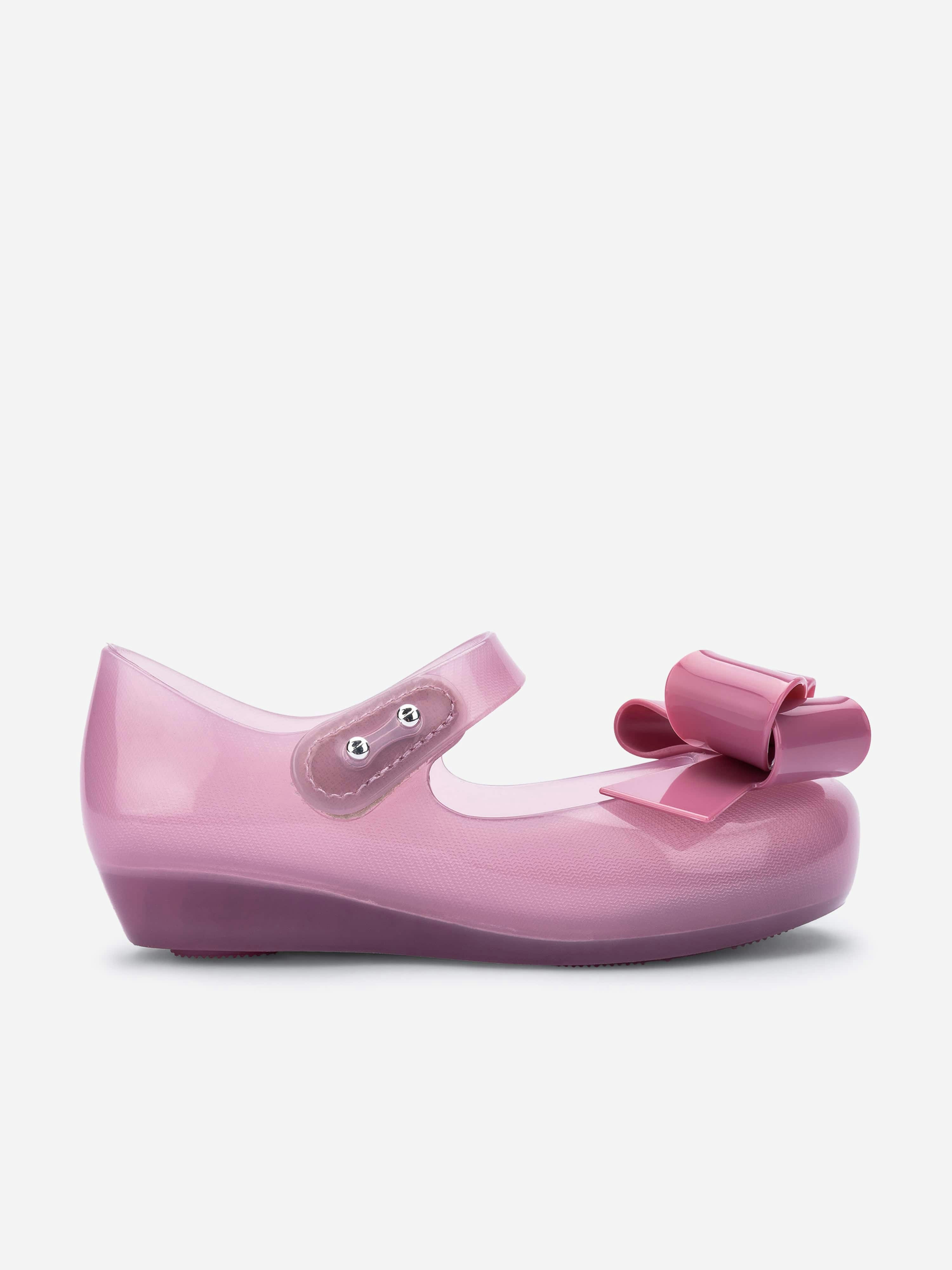 Mini Melissa Girls Purple Ultra Classy Ballerinas In - Eu 19 - 20 Uk 4