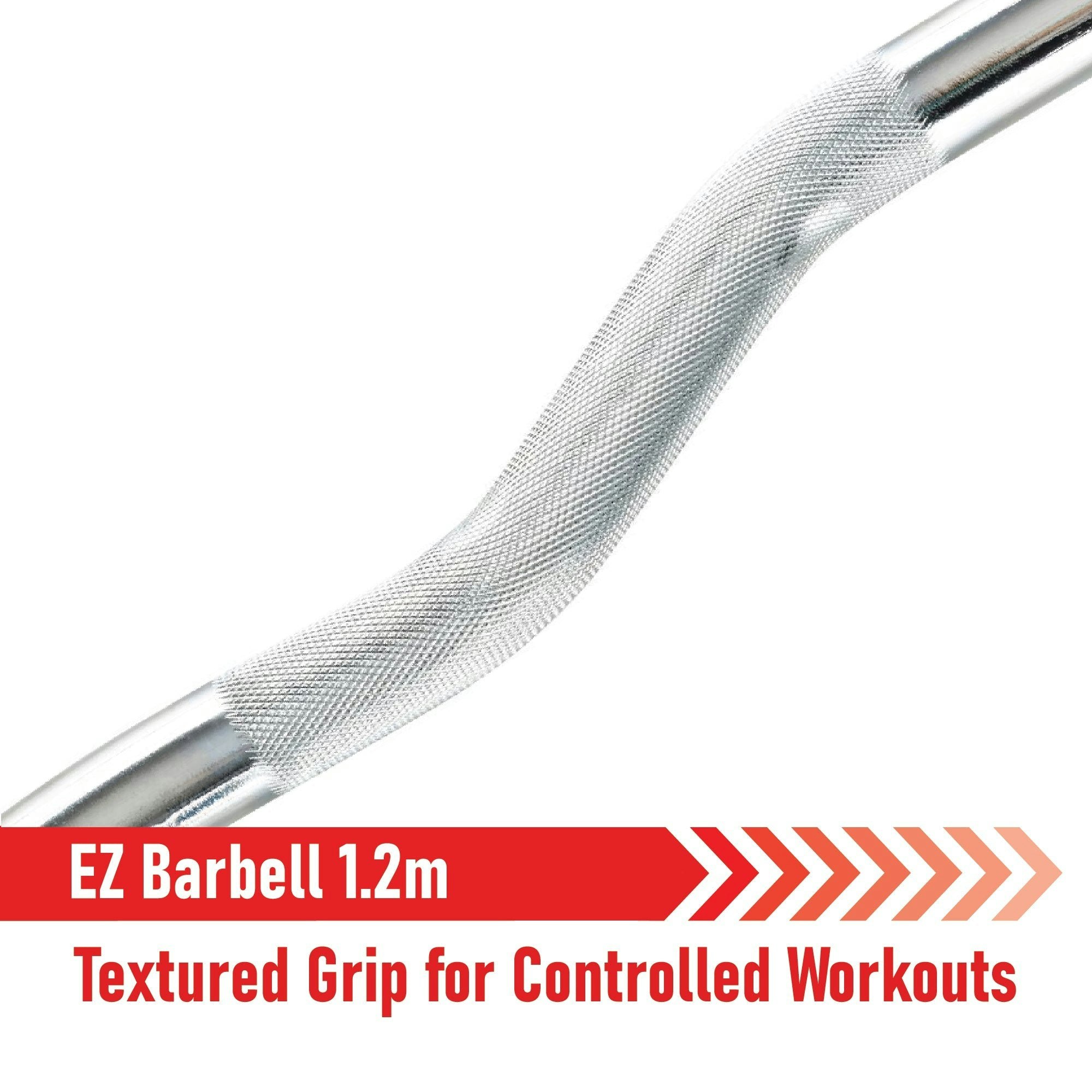 Body Revolution Ez 1" Barbell Bar - 1.2M - Spinlock Collar