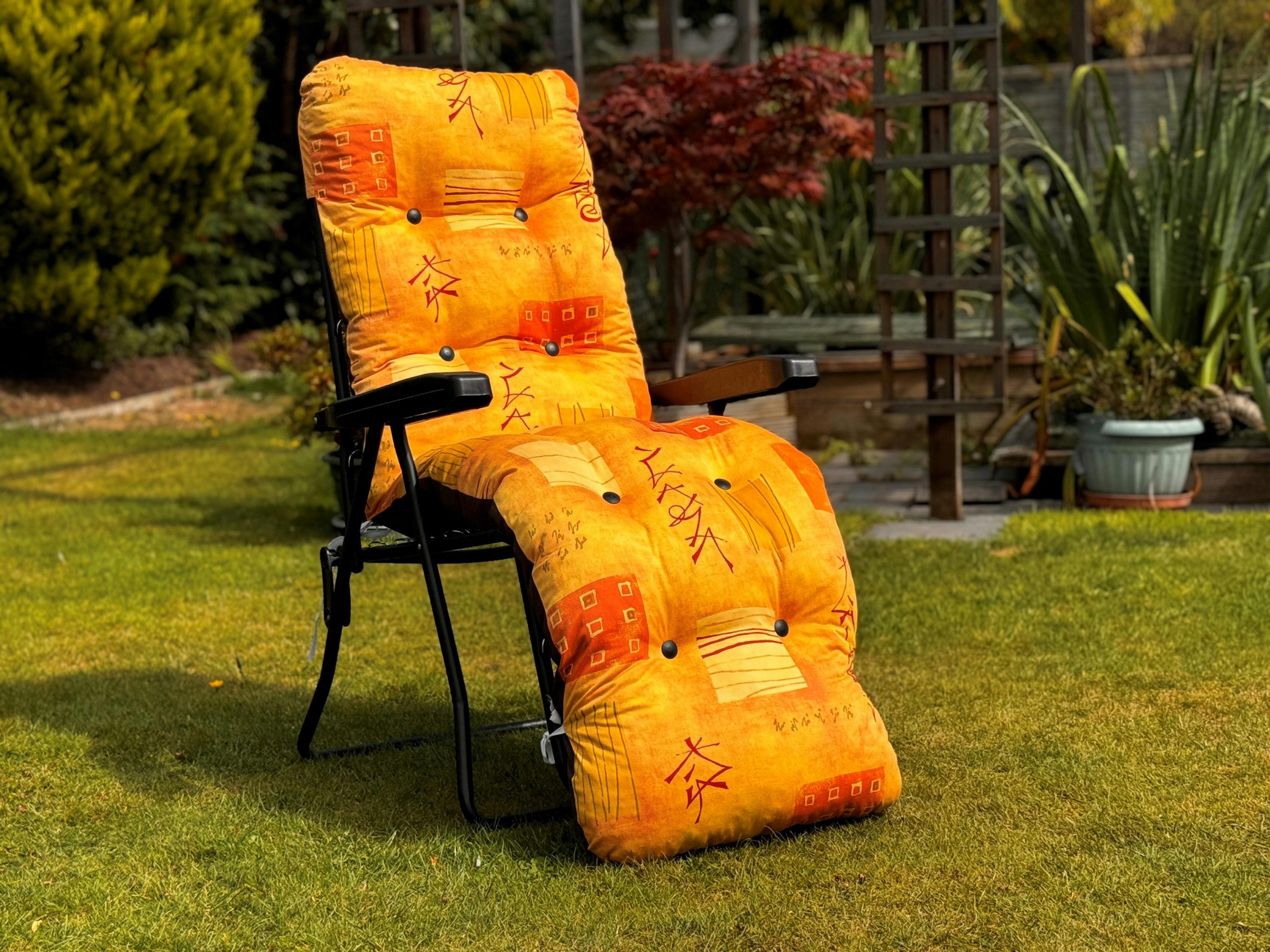 Glendale Orange Garden Relaxer (Pattern Options Available) - Oriental