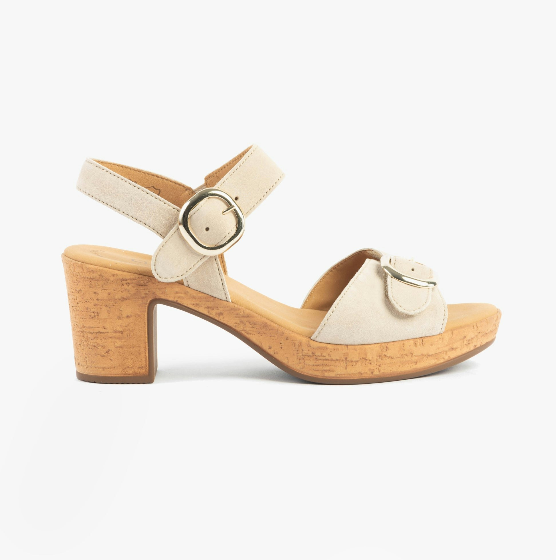 Gabor Women's Fantastica Sandals Oak Suede - Tan - Uk 8