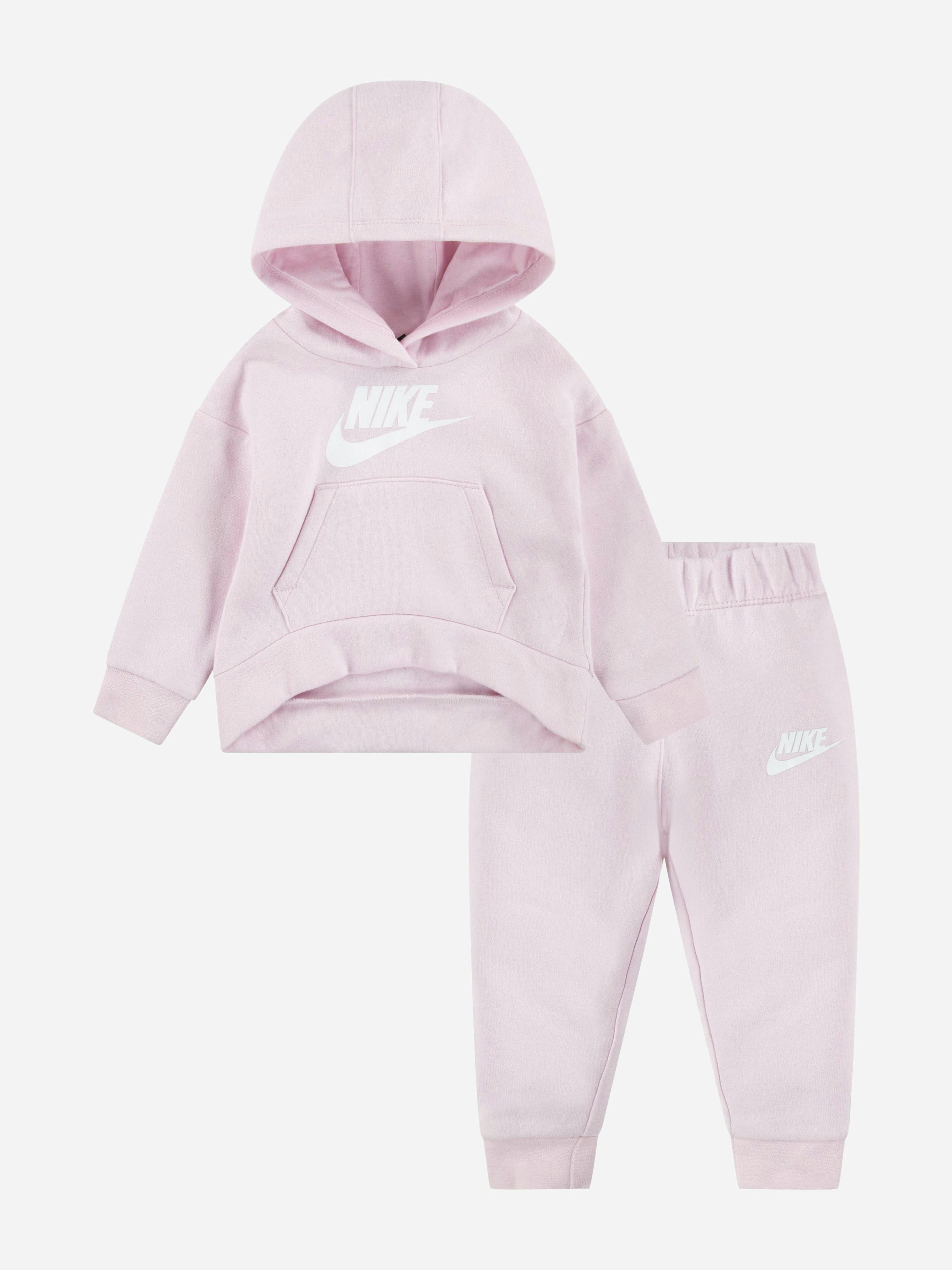 Nike Women's Pink Baby Girls Logo Tracksuit In - 24 Mths