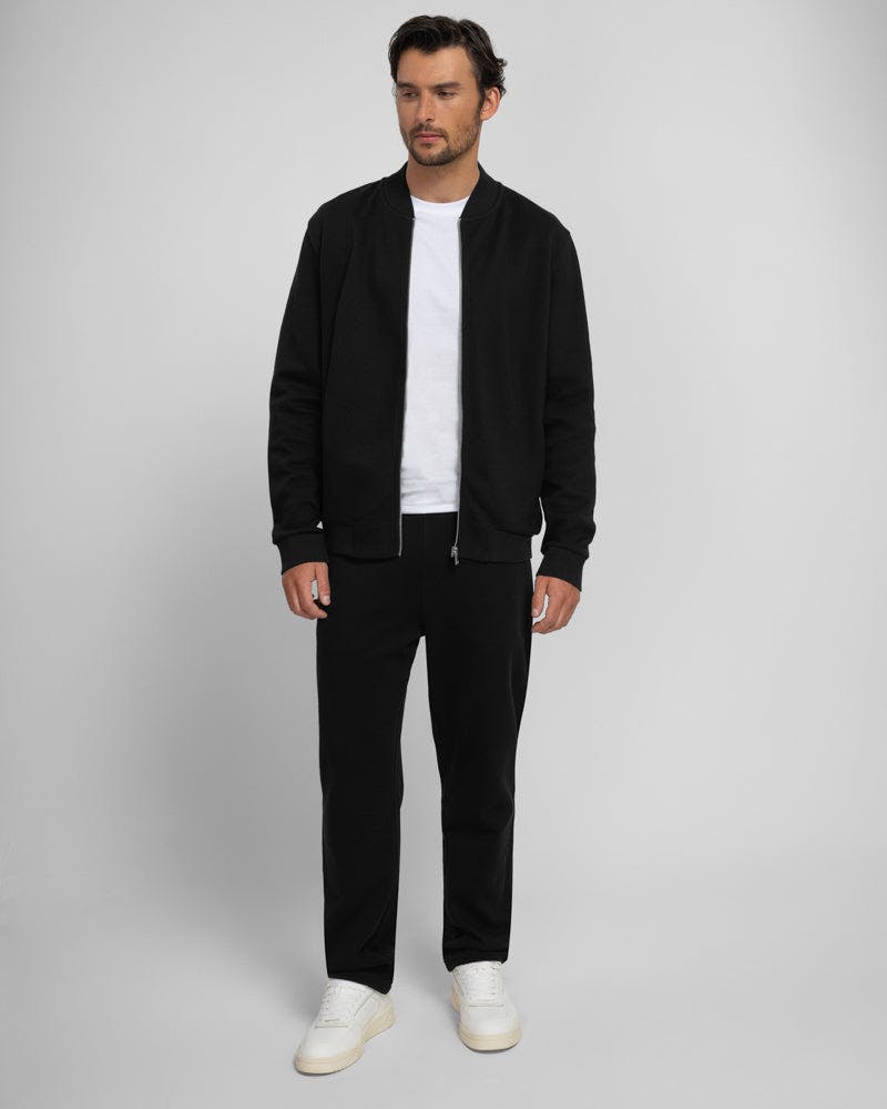 Steel & Jelly Black Tarporley - Pique Jersey Bomber - Xl