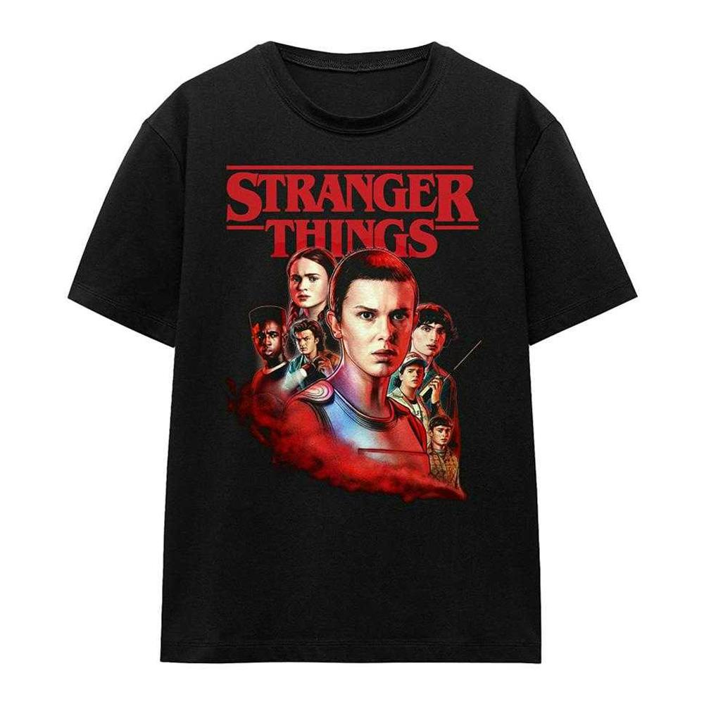 Stranger Things Women's Black Hawkins Heroes Poster T-Shirt - Xxl