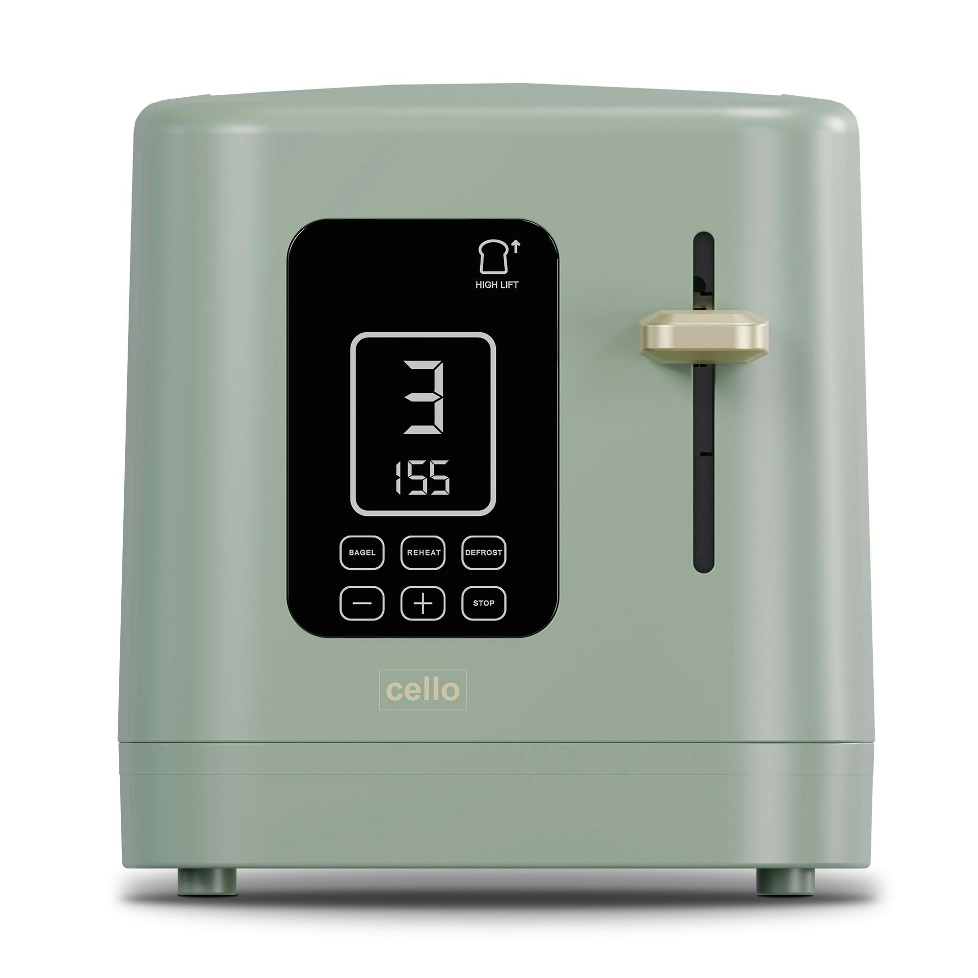 Cello Digital 2 Slice Toaster With Touch Control And Timer