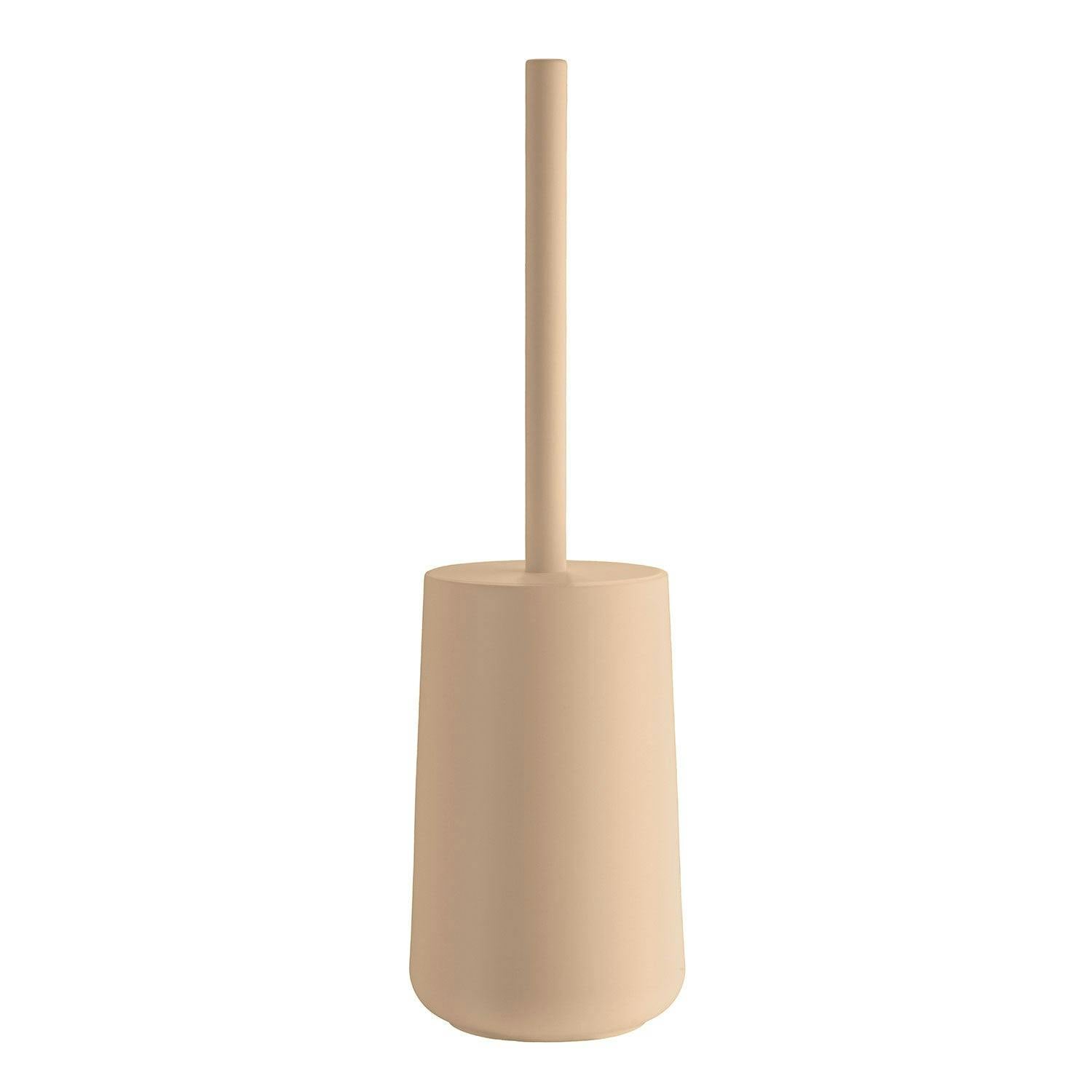 Rackhams Sand Plastic Freestanding Toilet Brush And Holder