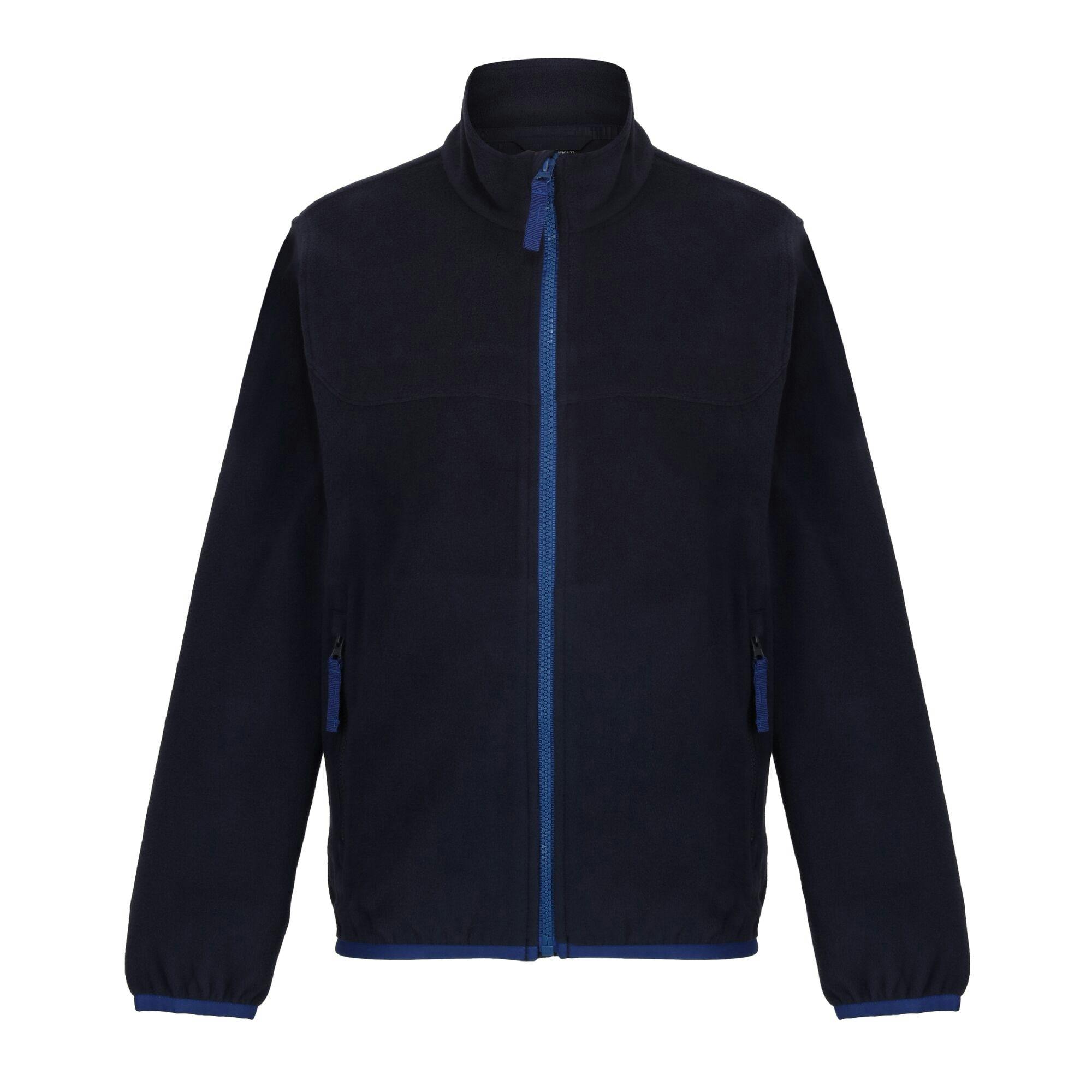 Regatta Professional Kids Microfleece Full Zip Fleece Jacket - Navy - 9-10 Years - Navy - 100% Recycled Polyester
