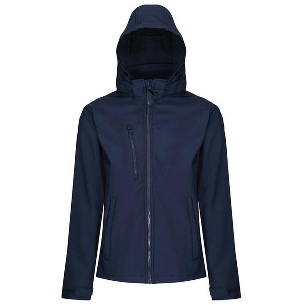 Regatta Men's Venturer Hooded Soft Shell Jacket - Navy/Navy - S - Navy/Navy - 100% Polyester
