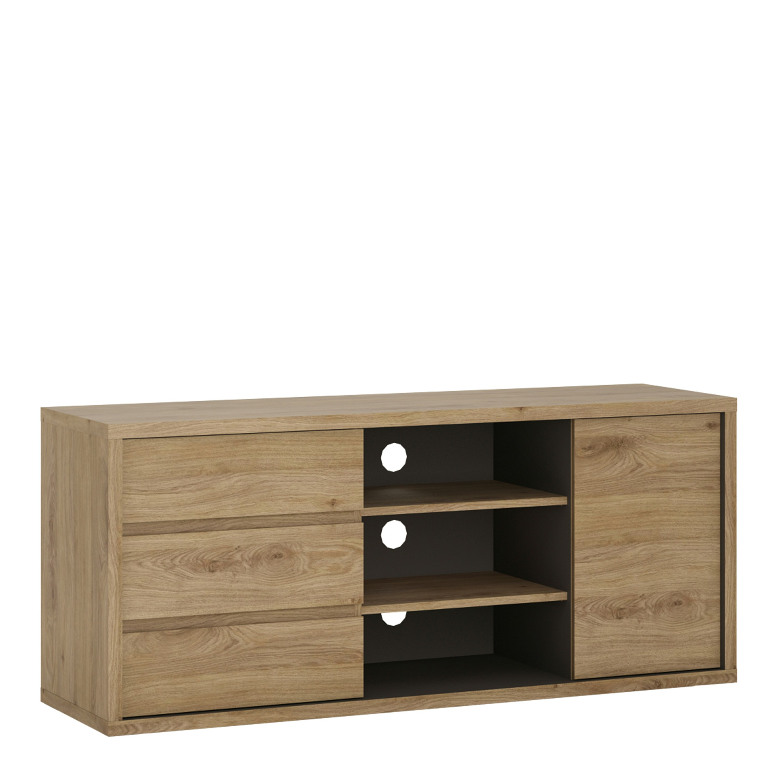 Rackhams Shetland 1 Door 3 Drawer Tv Cabinet - 1