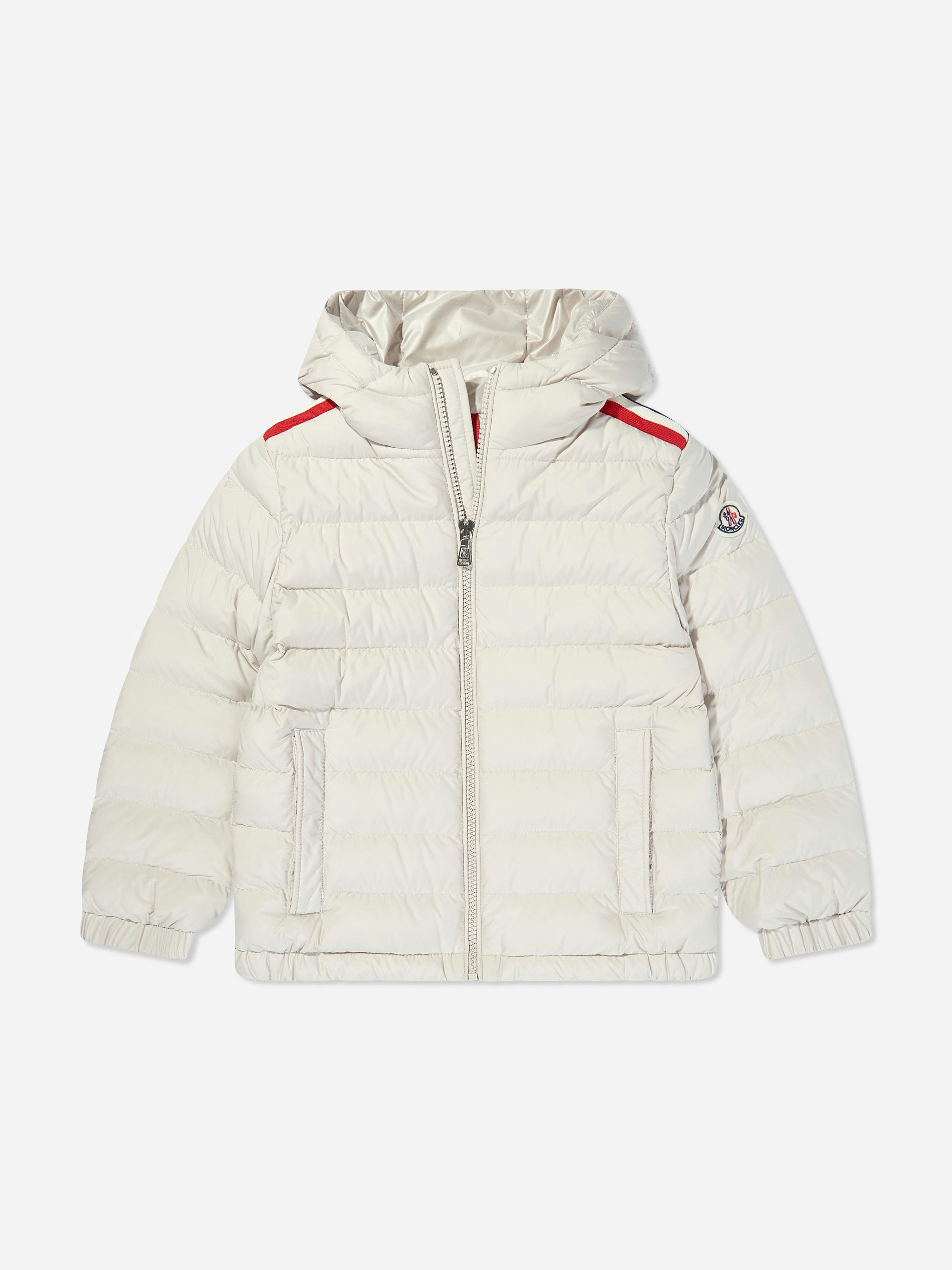 Moncler Enfant Ivory Kids Down Padded Donvar Jacket In - 10 Yrs
