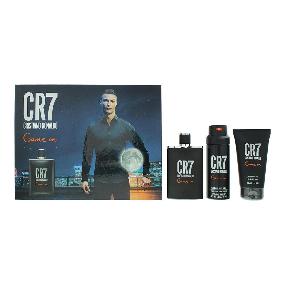 Cristiano Ronaldo Men's Cr7 Game On 3 Piece Gift Set: Eau De Toilette 100Ml - Shower G