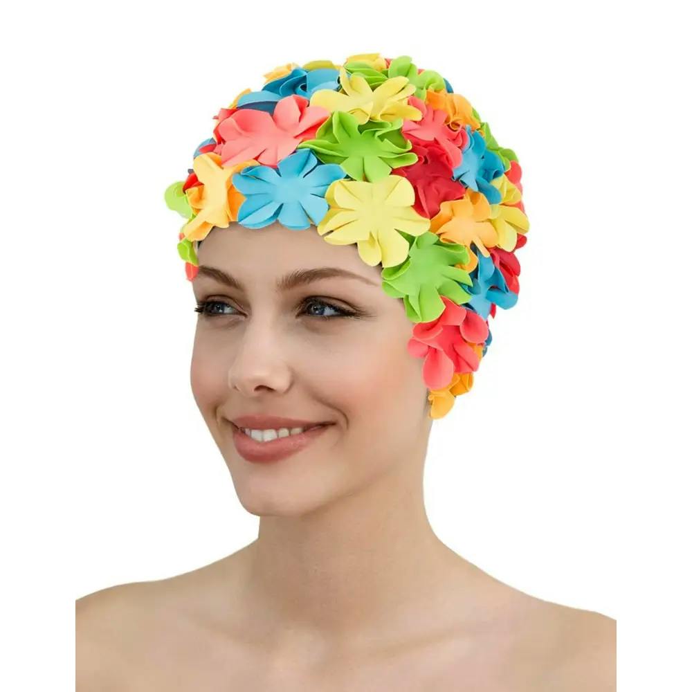 Fashy Flower Rubber Swim Cap - Multi