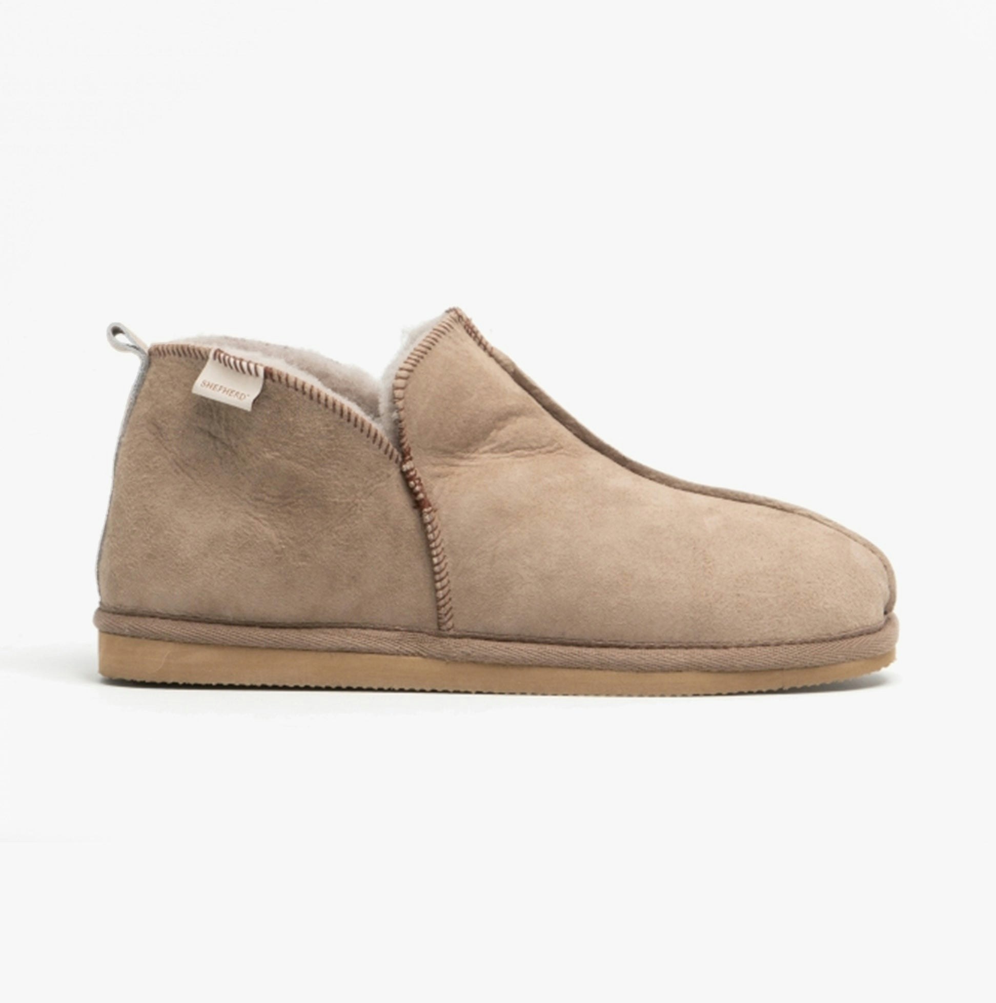 Shepherd Men's Anton Sheepskin Slipper Boots Stone - Uk Size 9