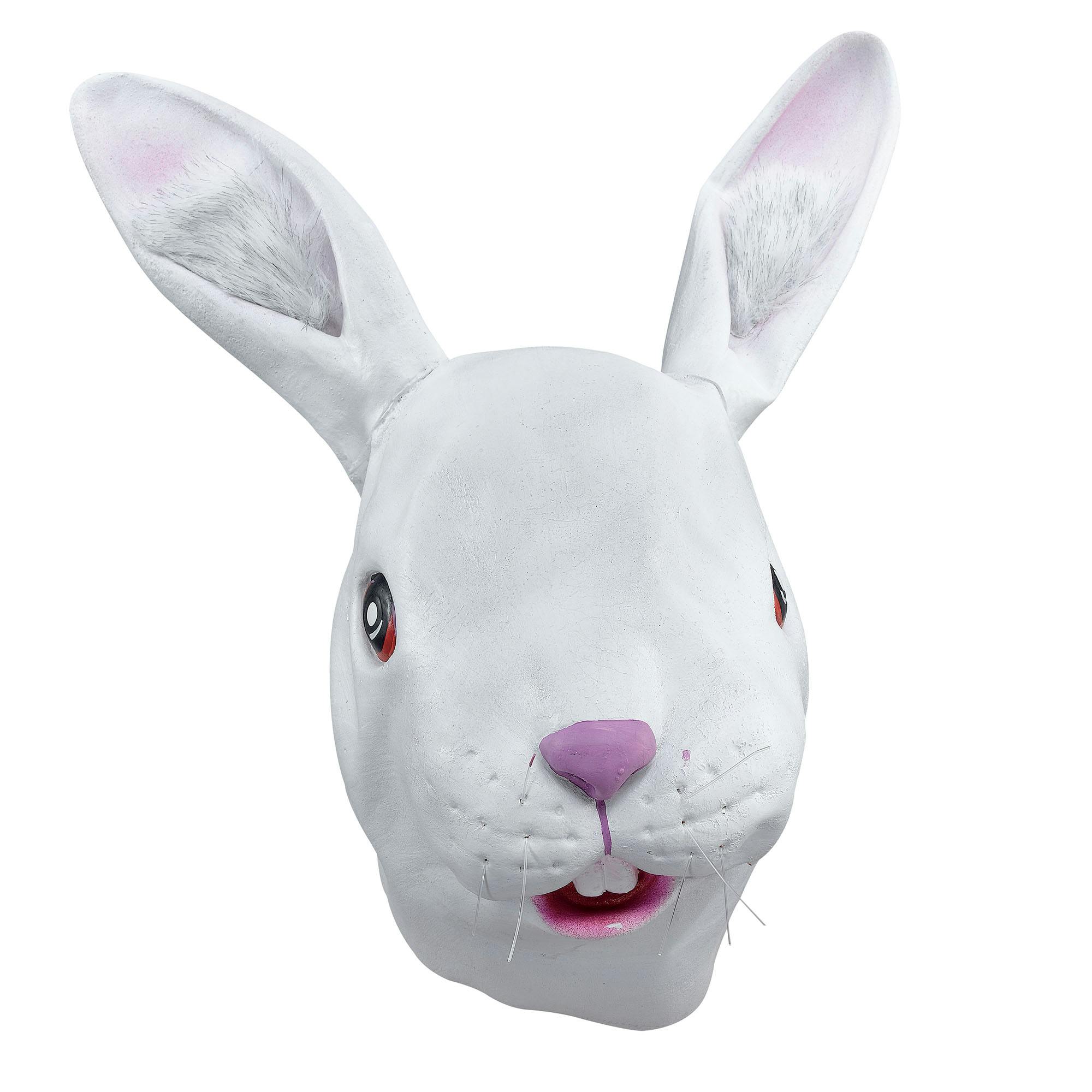 Bristol Novelty Unisex White Rabbit Mask - One Size