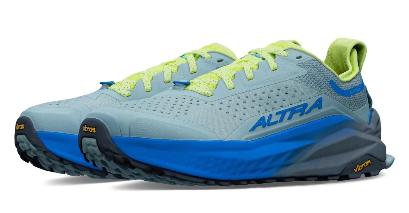 Altra Men's Grey/Blue Olympus 6 Trail Running Trainers - Uk 9.5 Eu 44.5