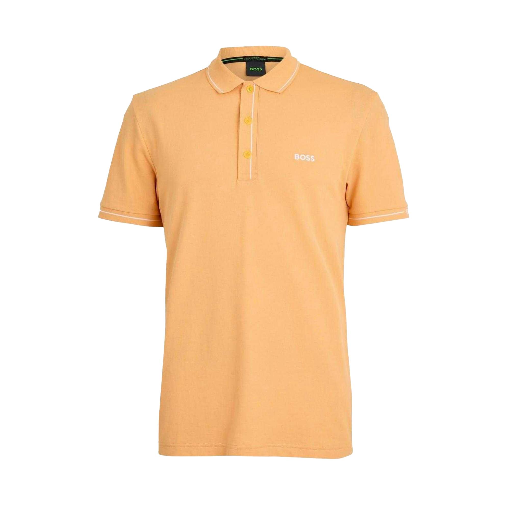 Boss Men's Orange Paule Polo Shirt - S - 100% Mixed