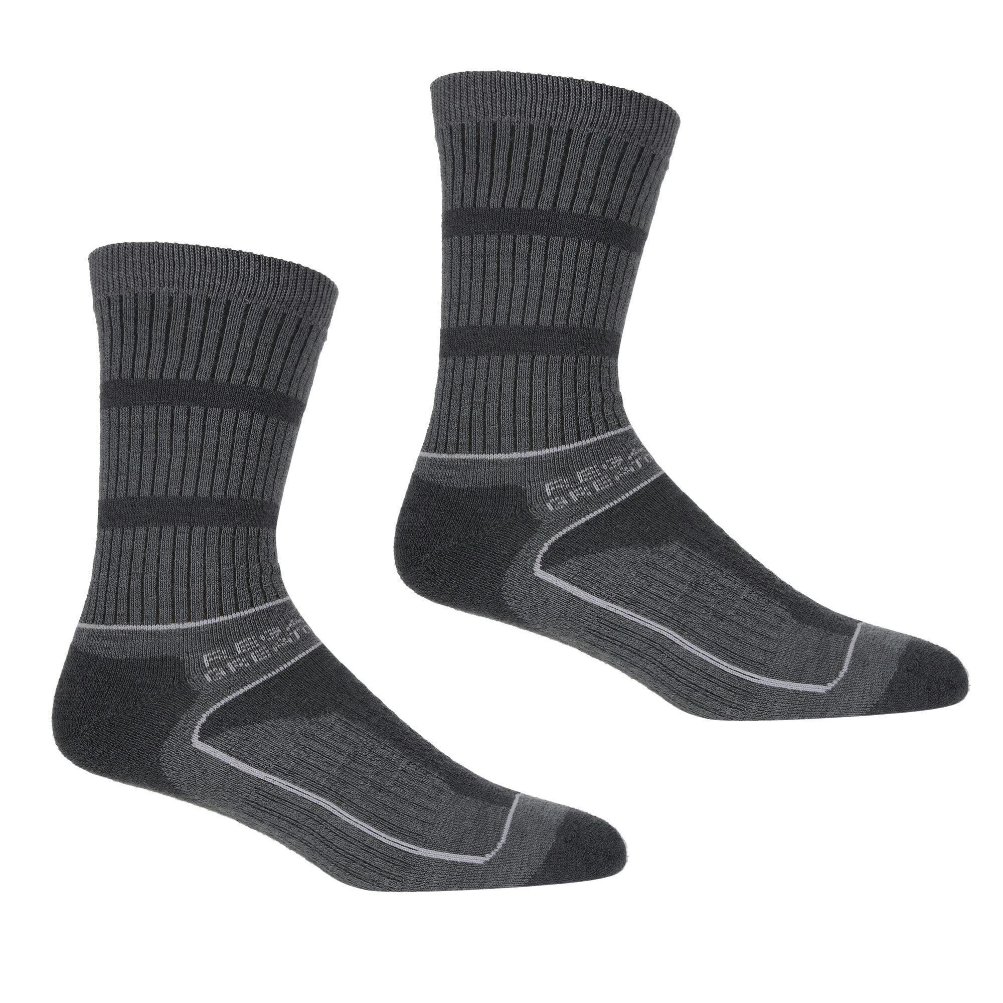 Regatta Women's Grey/Light Samaris 3 Season Boot Socks - Briar Steel - Briar Steel - 3 Uk-5 Uk